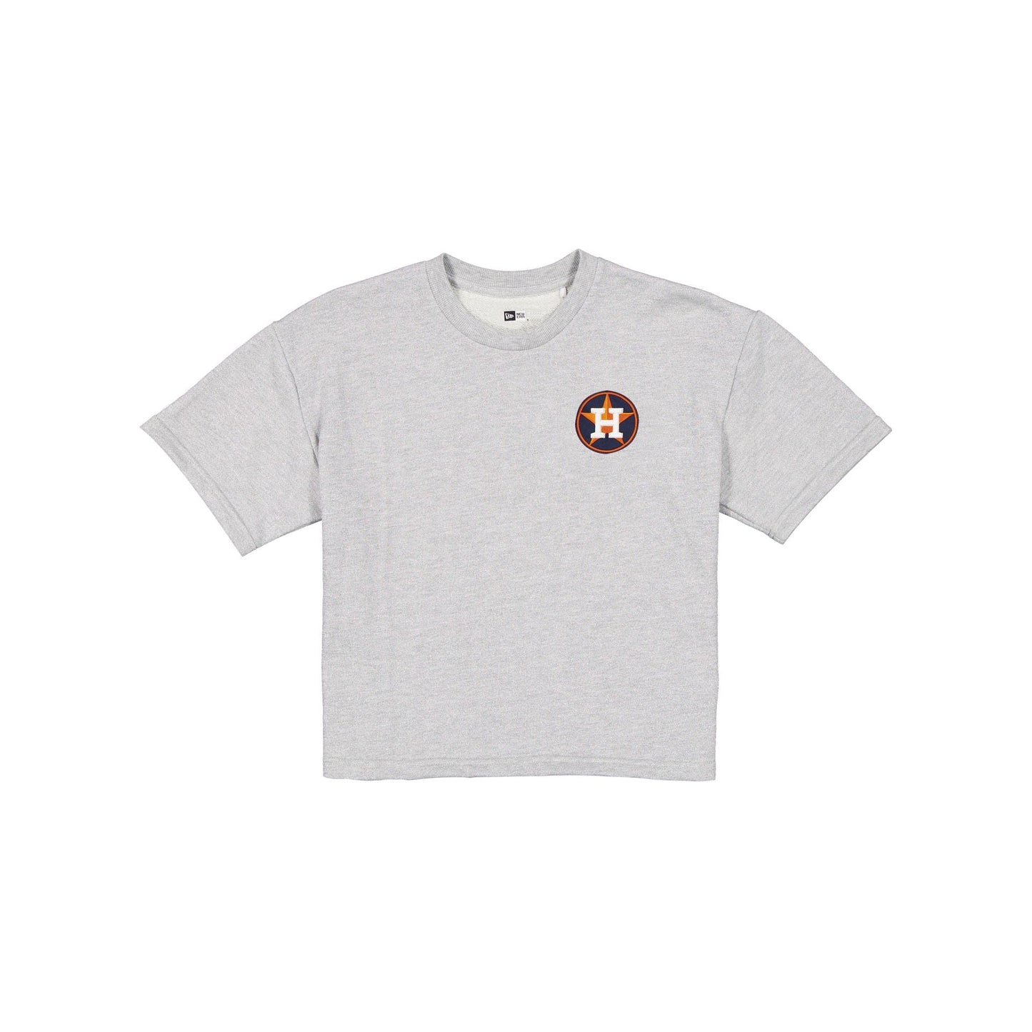 Houston Astros Glam Game Women's Cropped Heather Gray T-Shirt