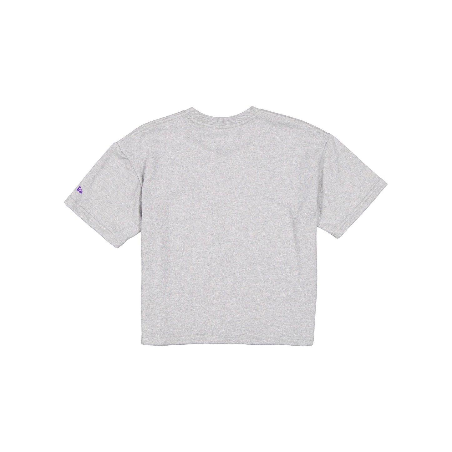 Los Angeles Lakers Glam Game Women's Cropped Heather Gray T-Shirt