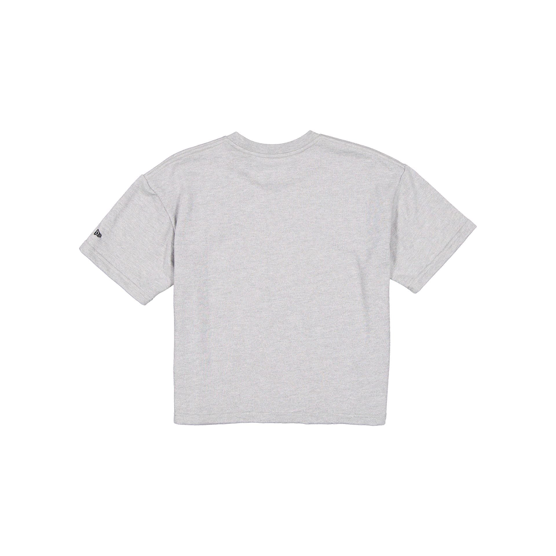 Los Angeles Dodgers Glam Game Women's Cropped Heather Gray T-Shirt