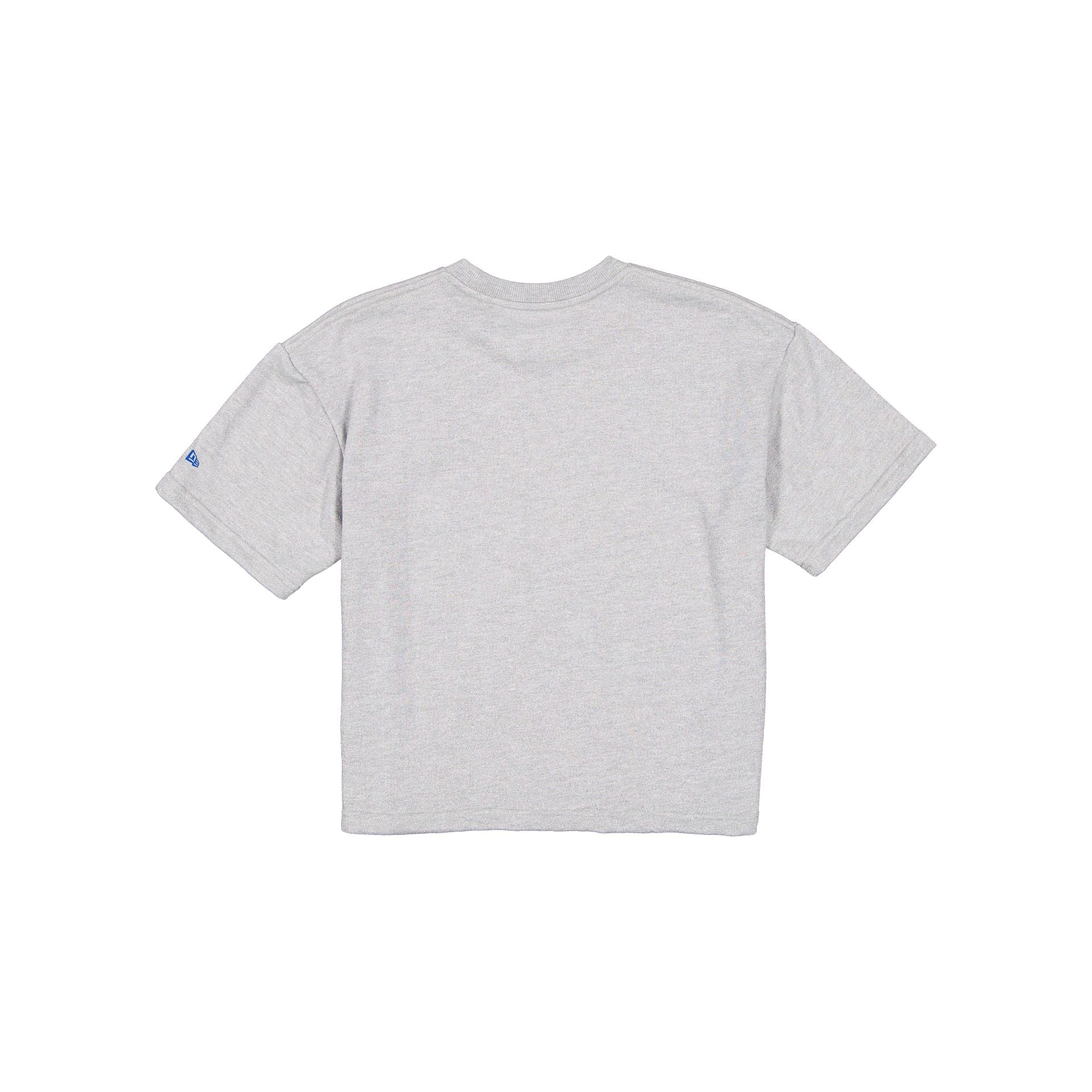 New York Knicks Glam Game Women's Cropped Heather Gray T-Shirt