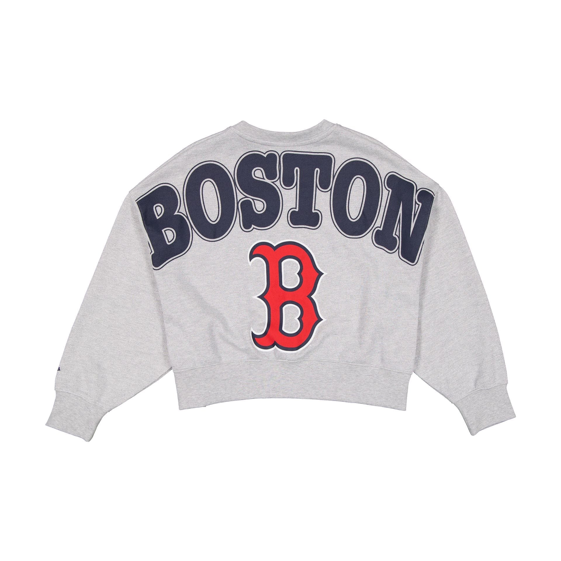 Boston Red Sox Glam Game Women's Oversized Glittery Crewneck