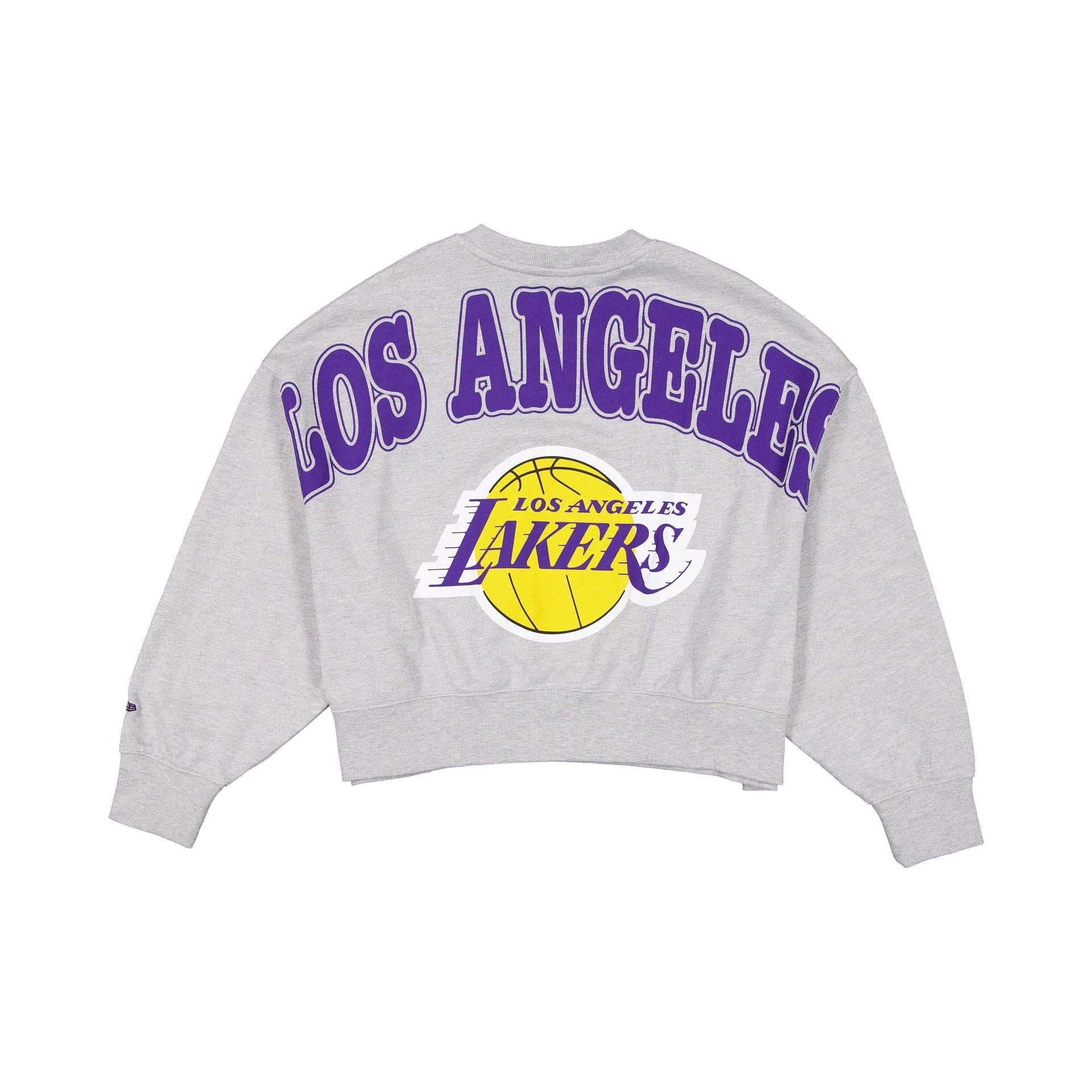 Los Angeles Lakers Glam Game Women's Oversized Glittery Crewneck