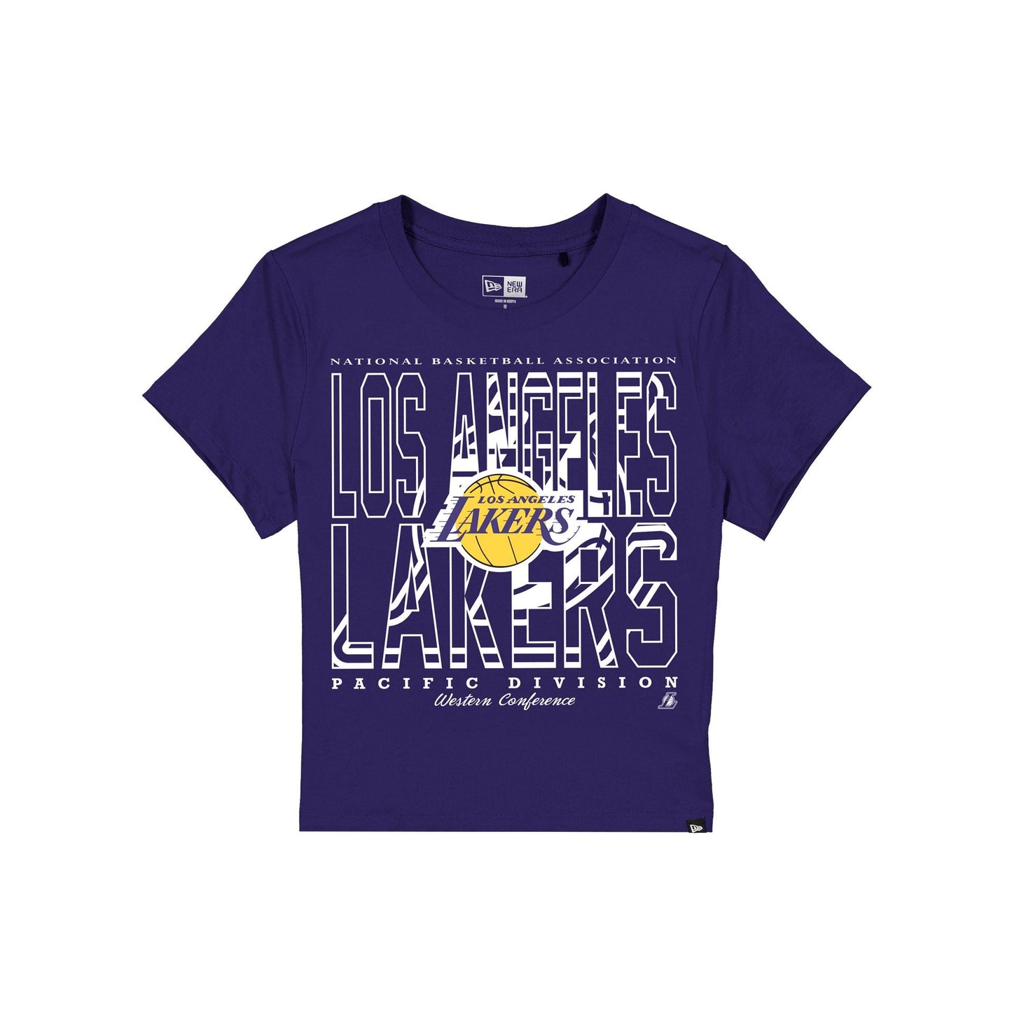 Los Angeles Lakers Leisure Women's Shrunken Cropped T-Shirt