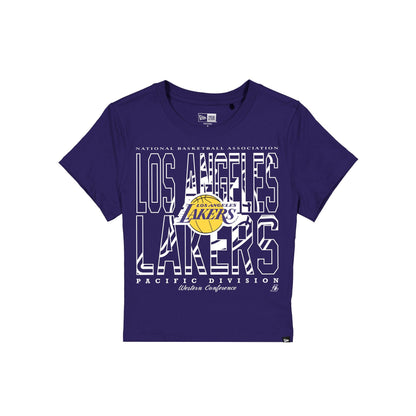 Los Angeles Lakers Leisure Women's Shrunken Cropped T-Shirt