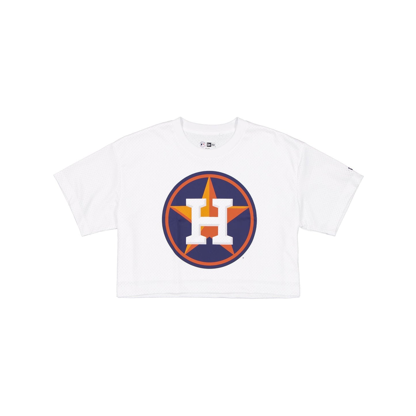 Houston Astros Summer Women's White Cropped Jersey T-Shirt