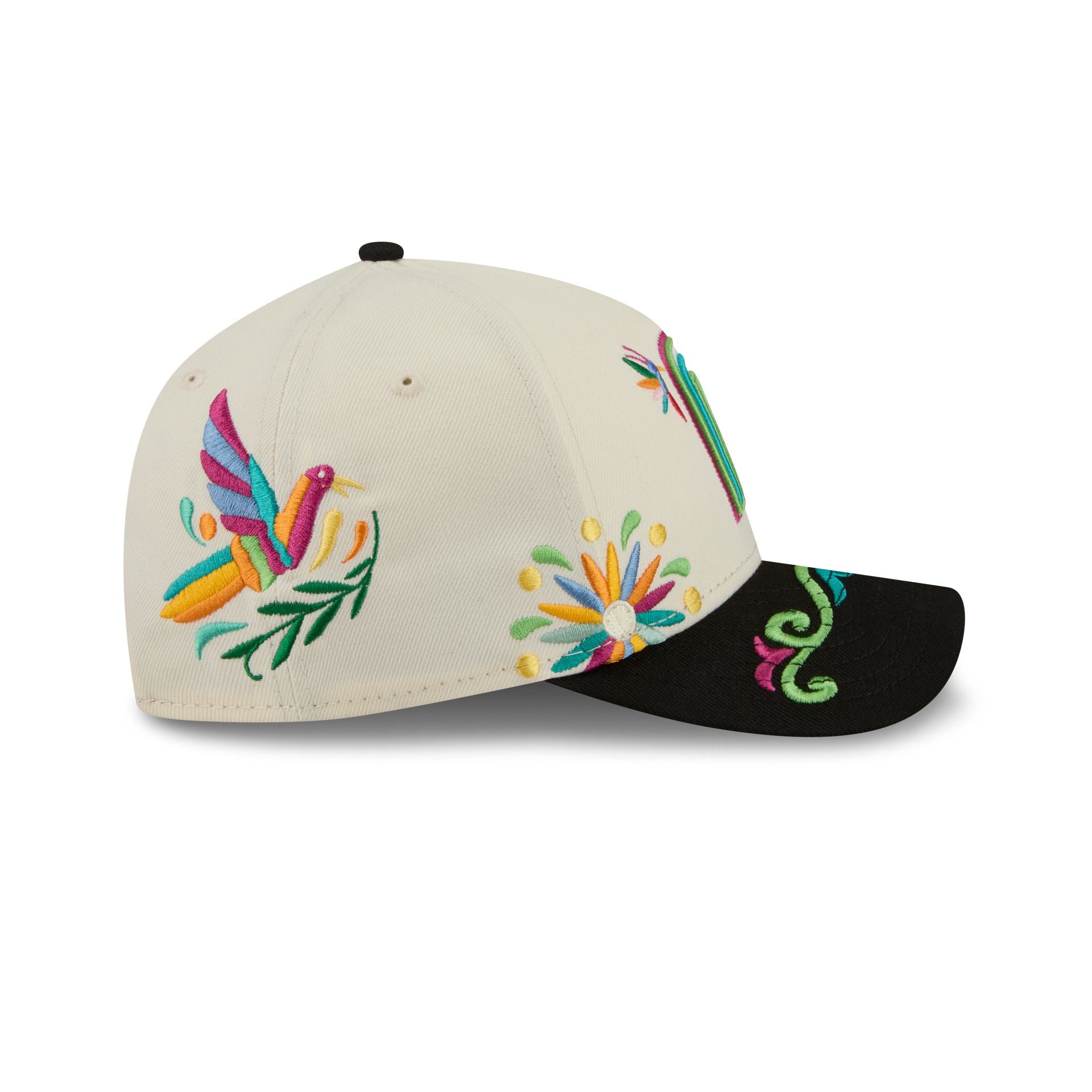 Mexico Latin Embroidery 9FORTY M-Crown A-Frame Snapback Hat