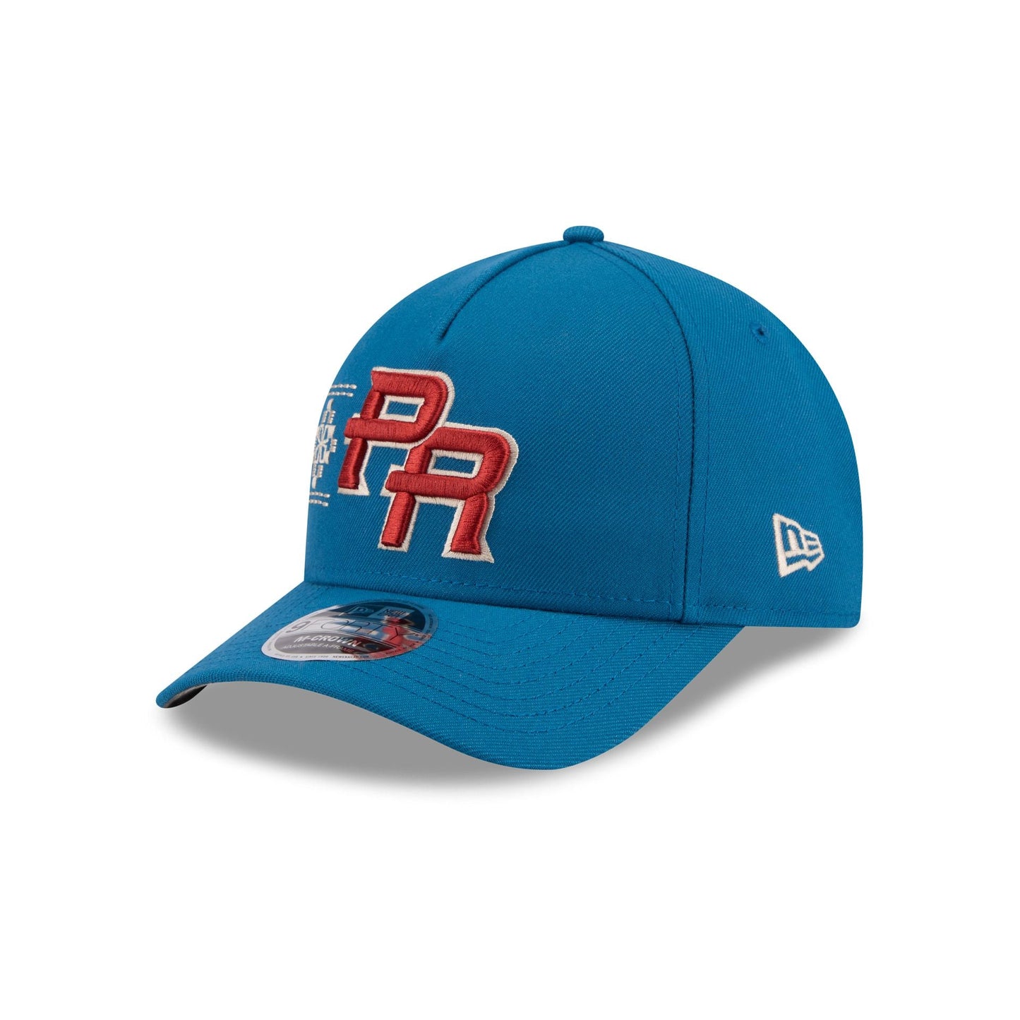 Puerto Rico Latin Embroidery 9FORTY M-Crown A-Frame Snapback Hat