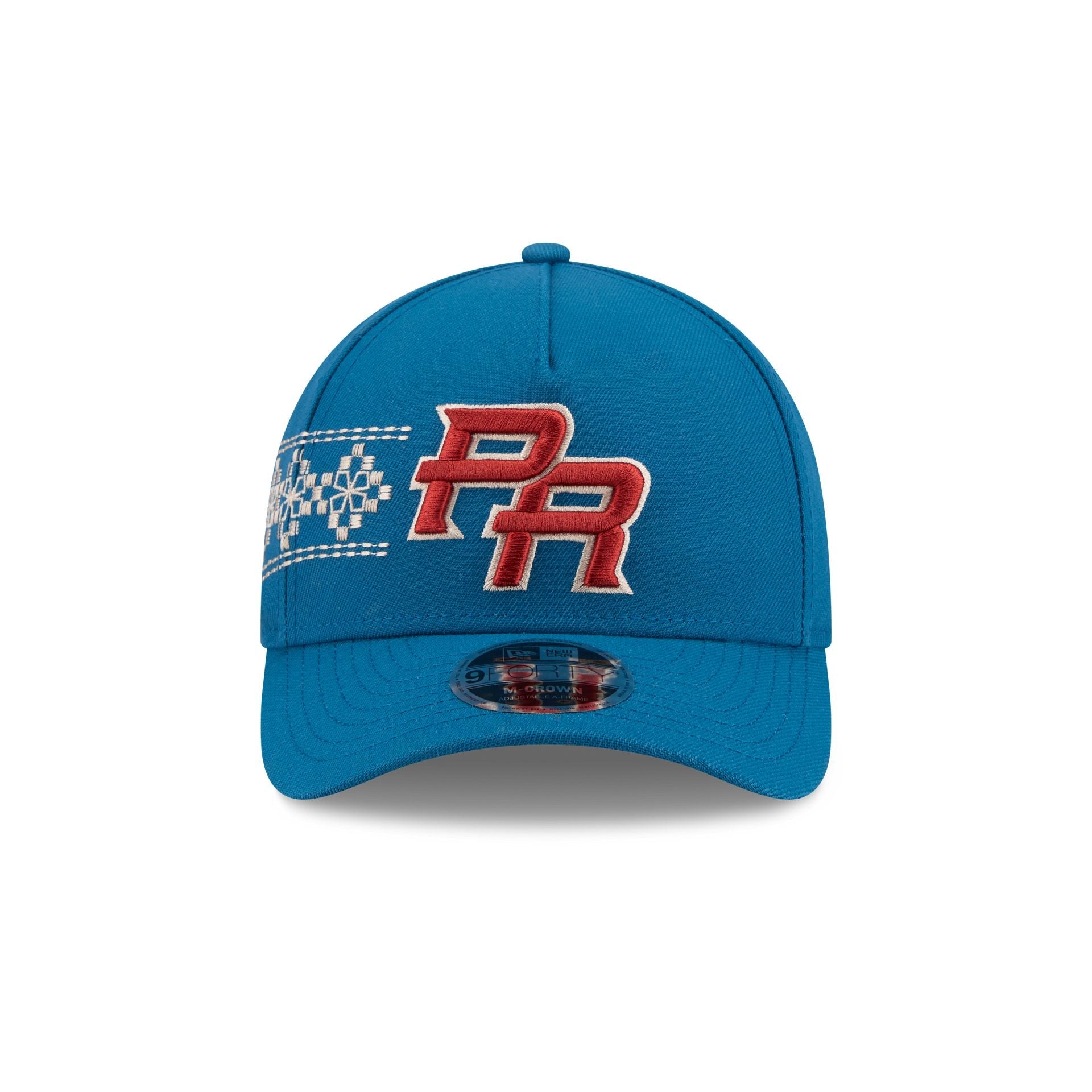 Puerto Rico Latin Embroidery 9FORTY M-Crown A-Frame Snapback Hat