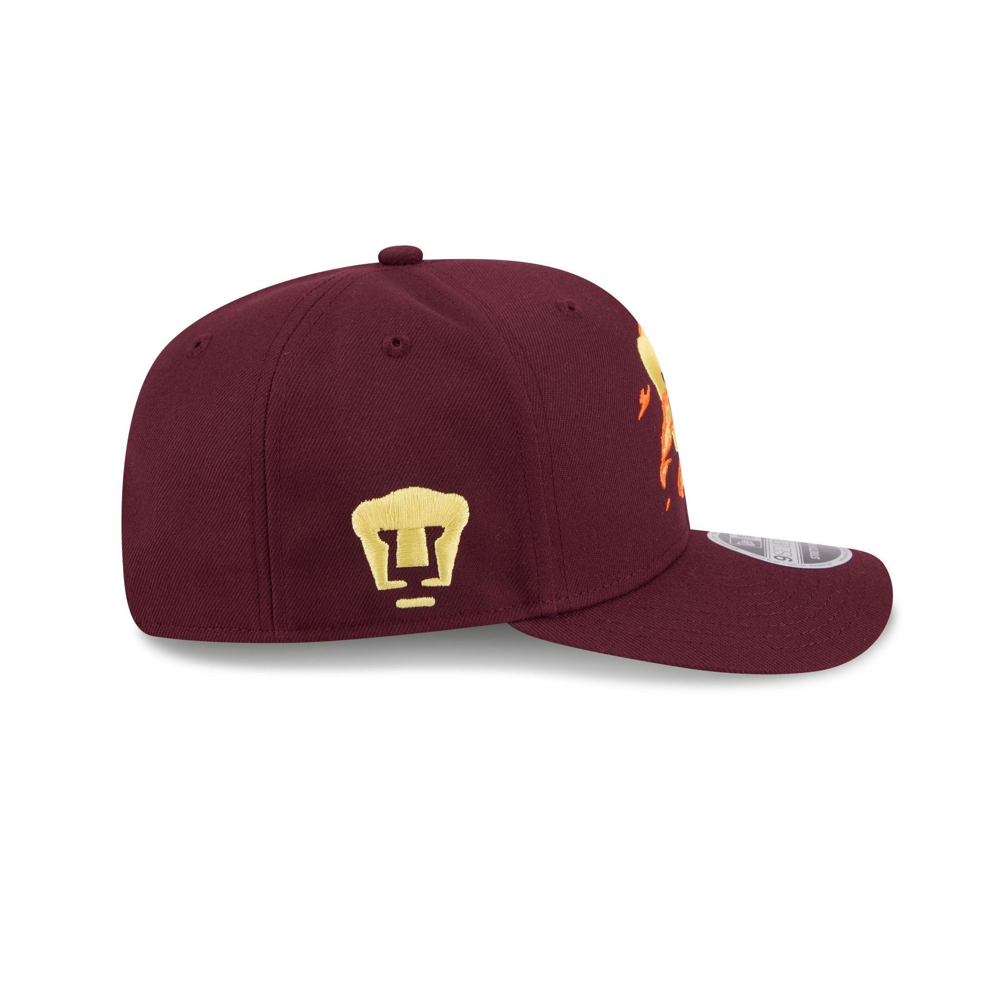 Pumas Flames 9SEVENTY Stretch-Snap Hat