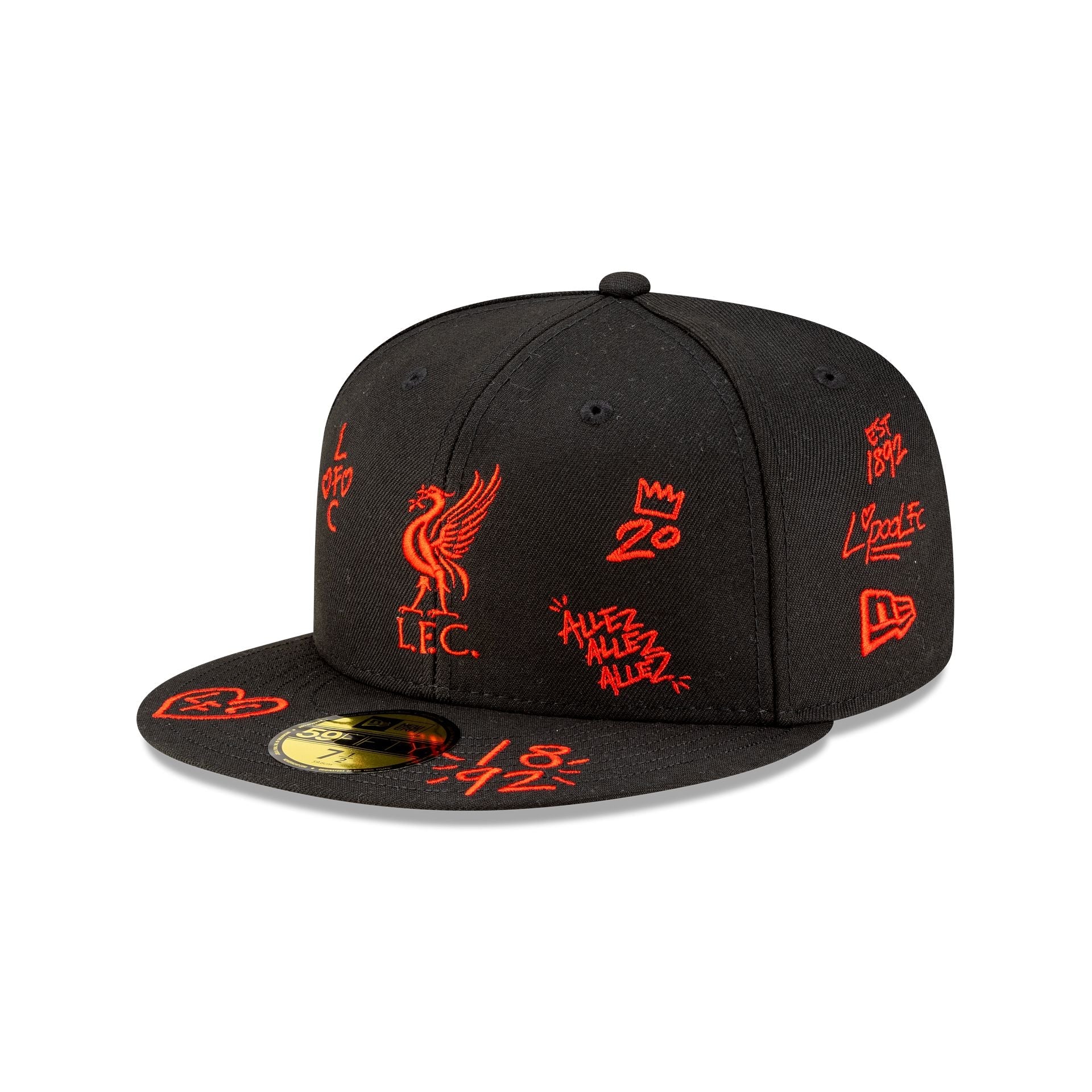Liverpool FC Scribble 59FIFTY Fitted Hat