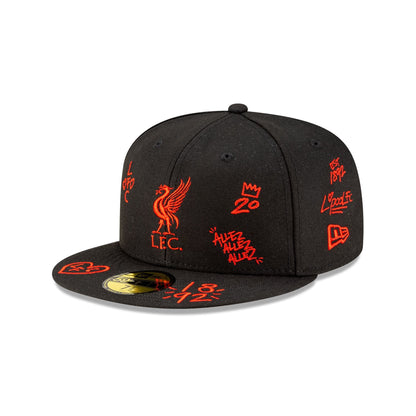 Liverpool FC Scribble 59FIFTY Fitted Hat