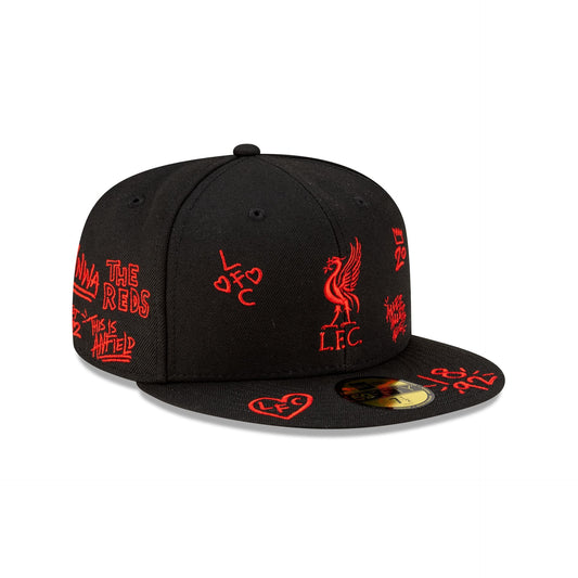 Liverpool FC Scribble 59FIFTY Fitted Hat