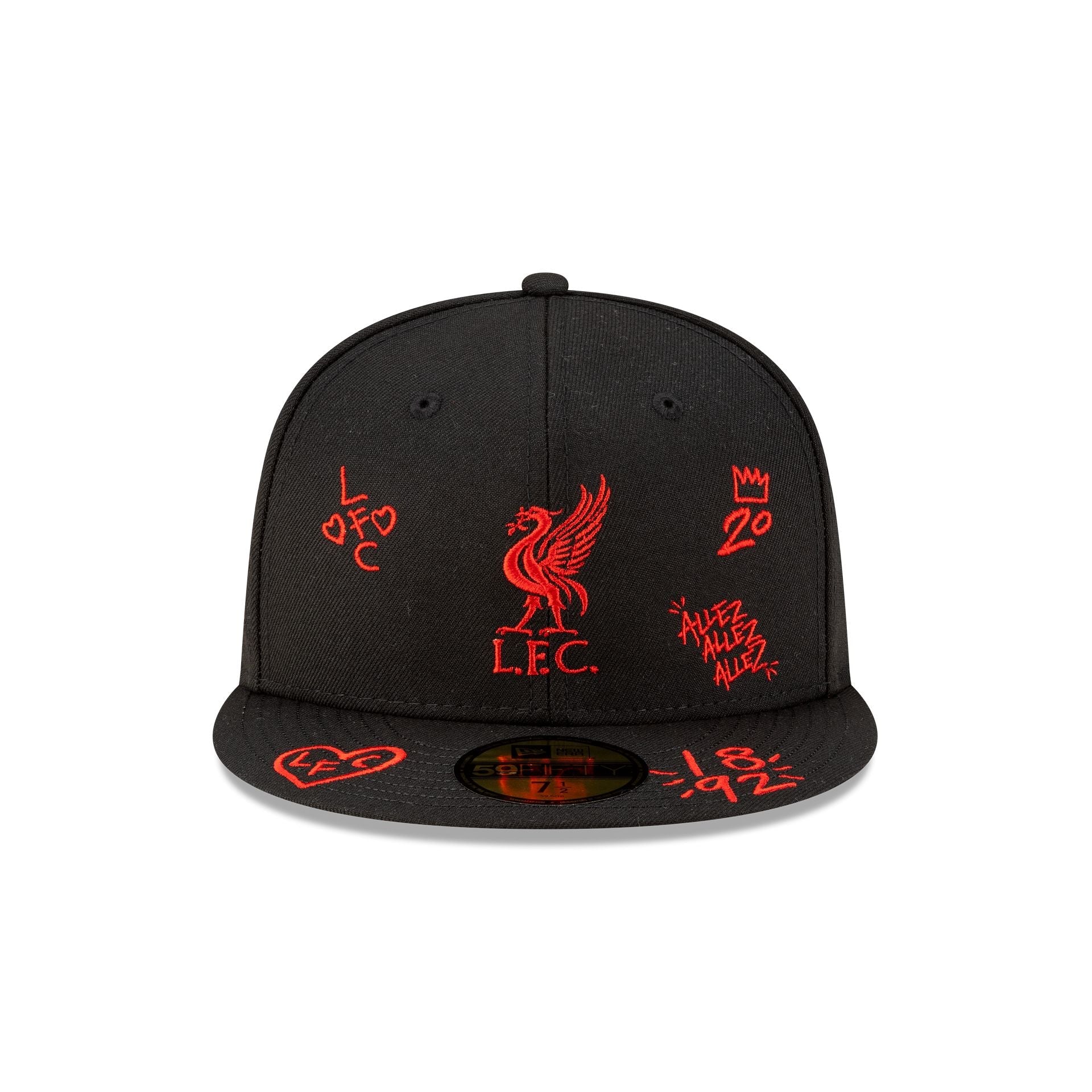 Liverpool FC Scribble 59FIFTY Fitted Hat