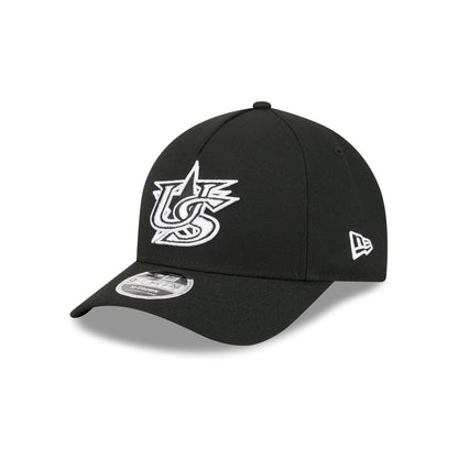 USA World Baseball Classic Black and White 9FORTY M-Crown A-Frame Snapback Hat