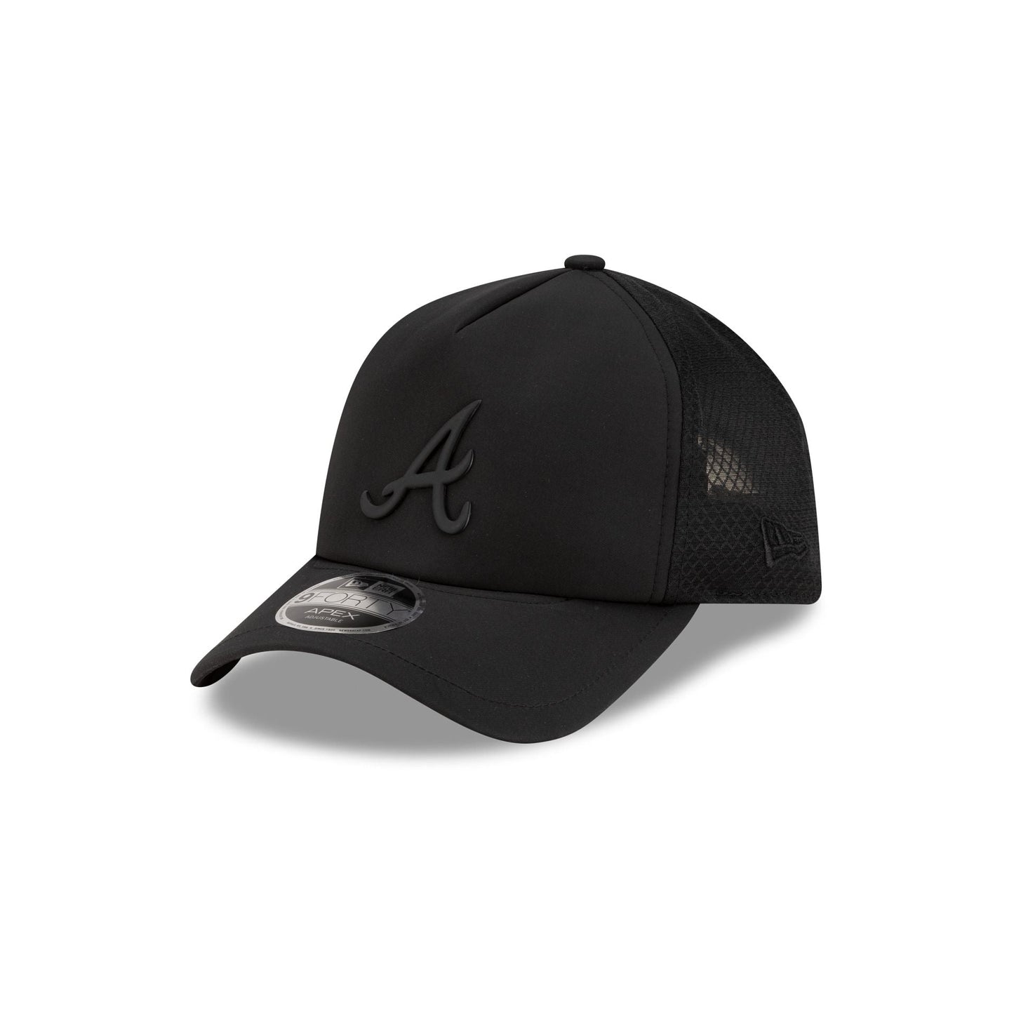 Atlanta Braves 2026 Batting Practice Black 9FORTY APEX Trucker Hat