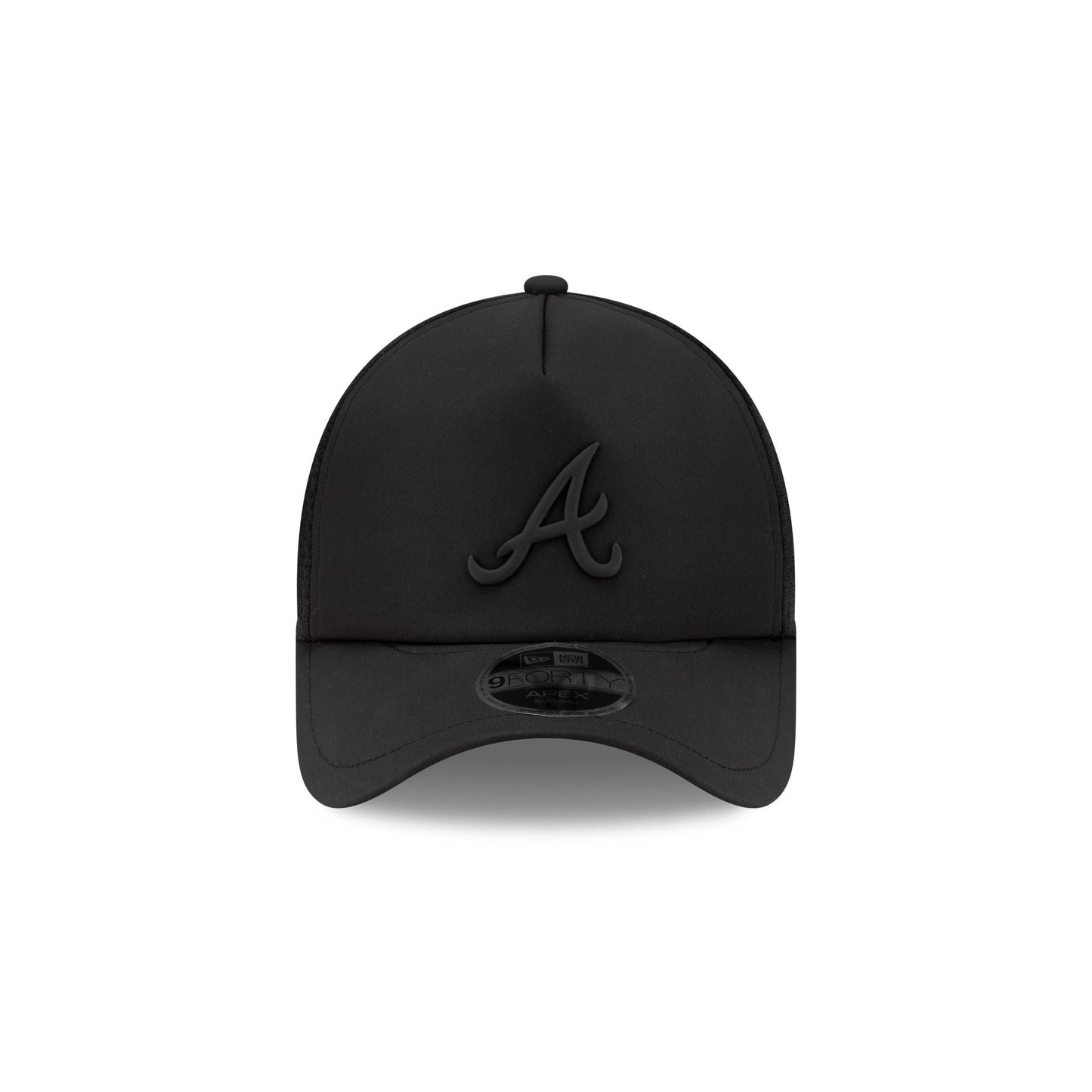 Atlanta Braves 2026 Batting Practice Black 9FORTY APEX Trucker Hat