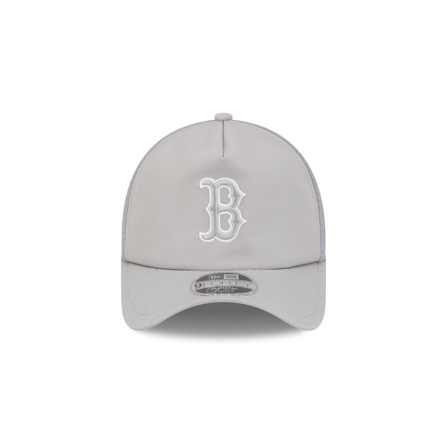 Boston Red Sox 2026 Batting Practice Gray 9FORTY APEX Trucker Hat