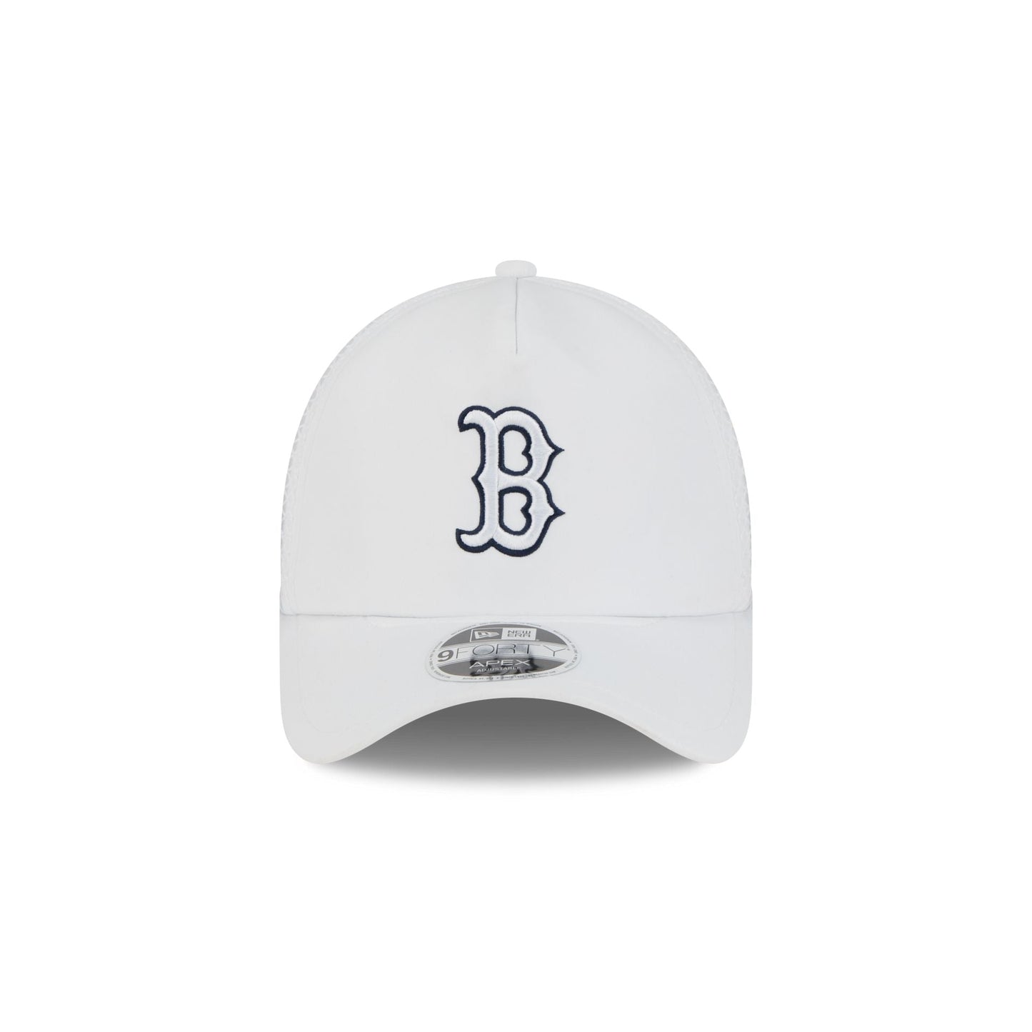 Boston Red Sox 2026 Batting Practice White 9FORTY APEX Trucker Hat
