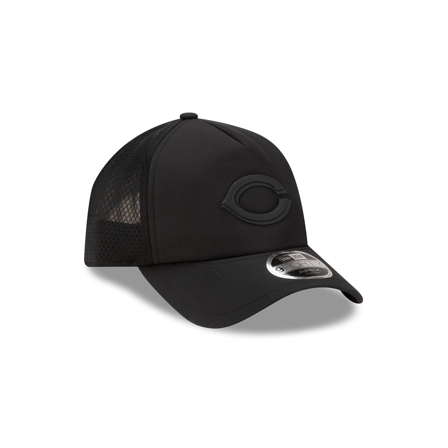 Cincinnati Reds 2026 Batting Practice Black 9FORTY APEX Trucker Hat