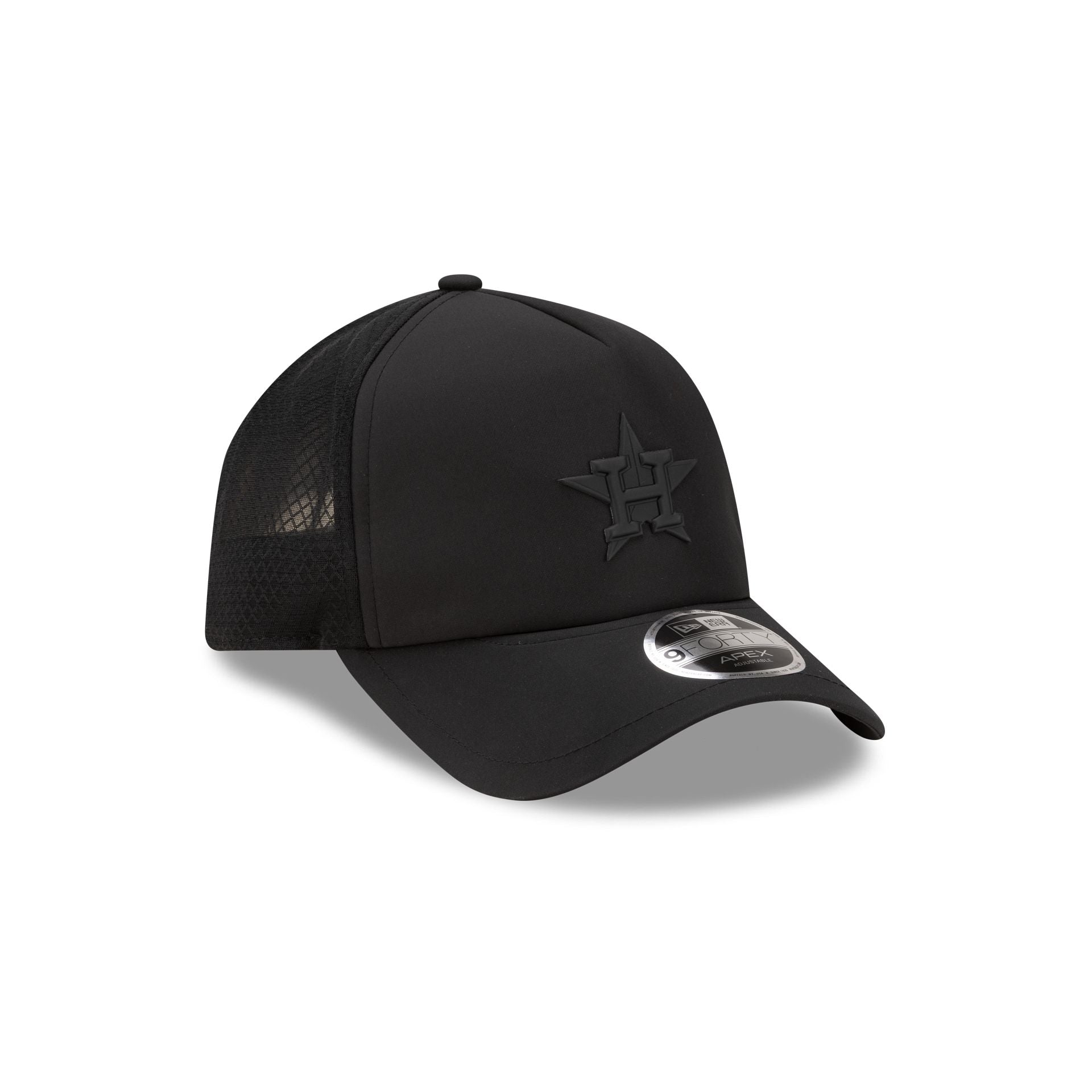 Houston Astros 2026 Batting Practice Black 9FORTY APEX Trucker Hat
