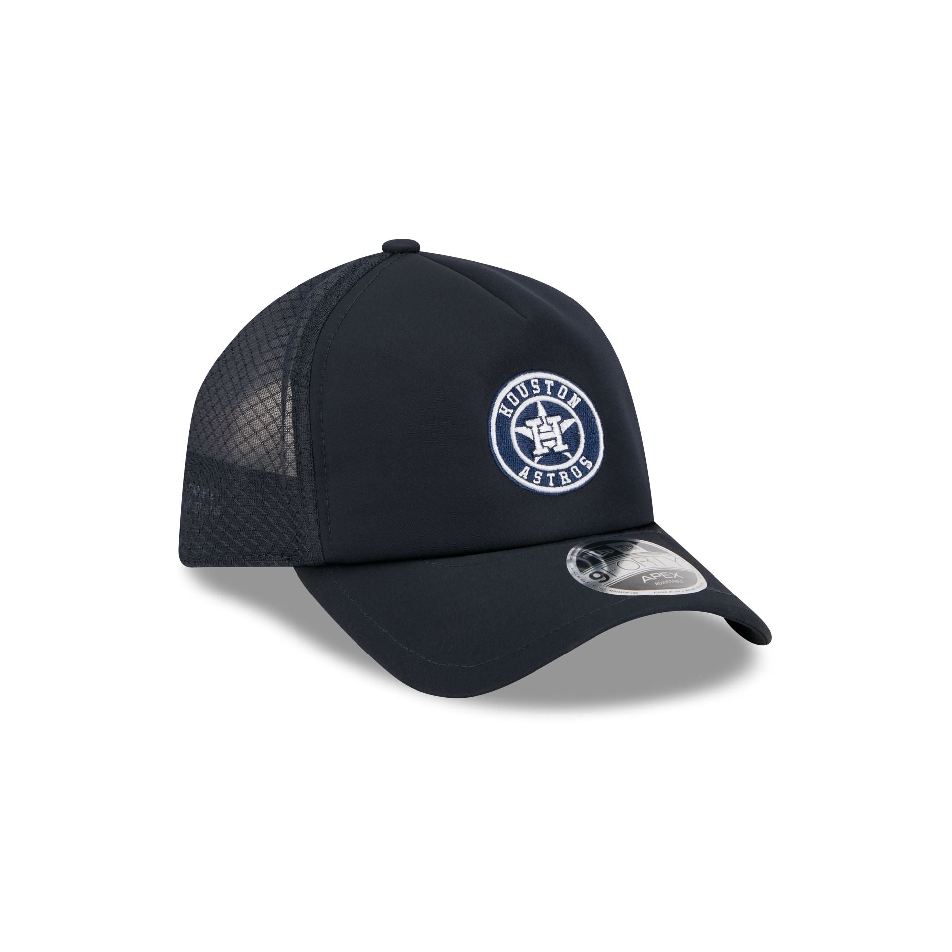 Houston Astros 2026 Batting Practice Alt Circle 9FORTY APEX Trucker Hat