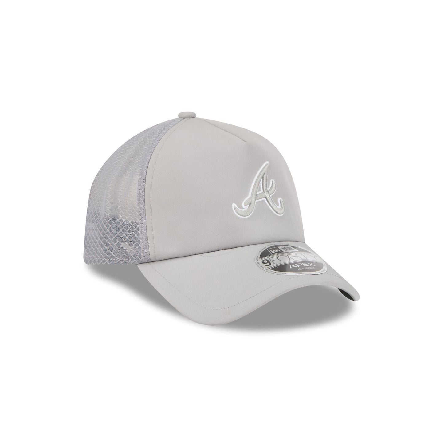 Atlanta Braves 2026 Batting Practice Gray 9FORTY APEX Trucker Hat