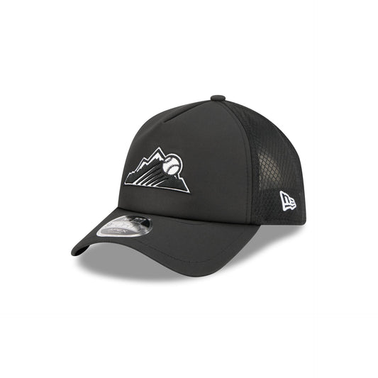 Colorado Rockies 2026 Batting Practice Alt Mountain 9FORTY APEX Trucker Hat