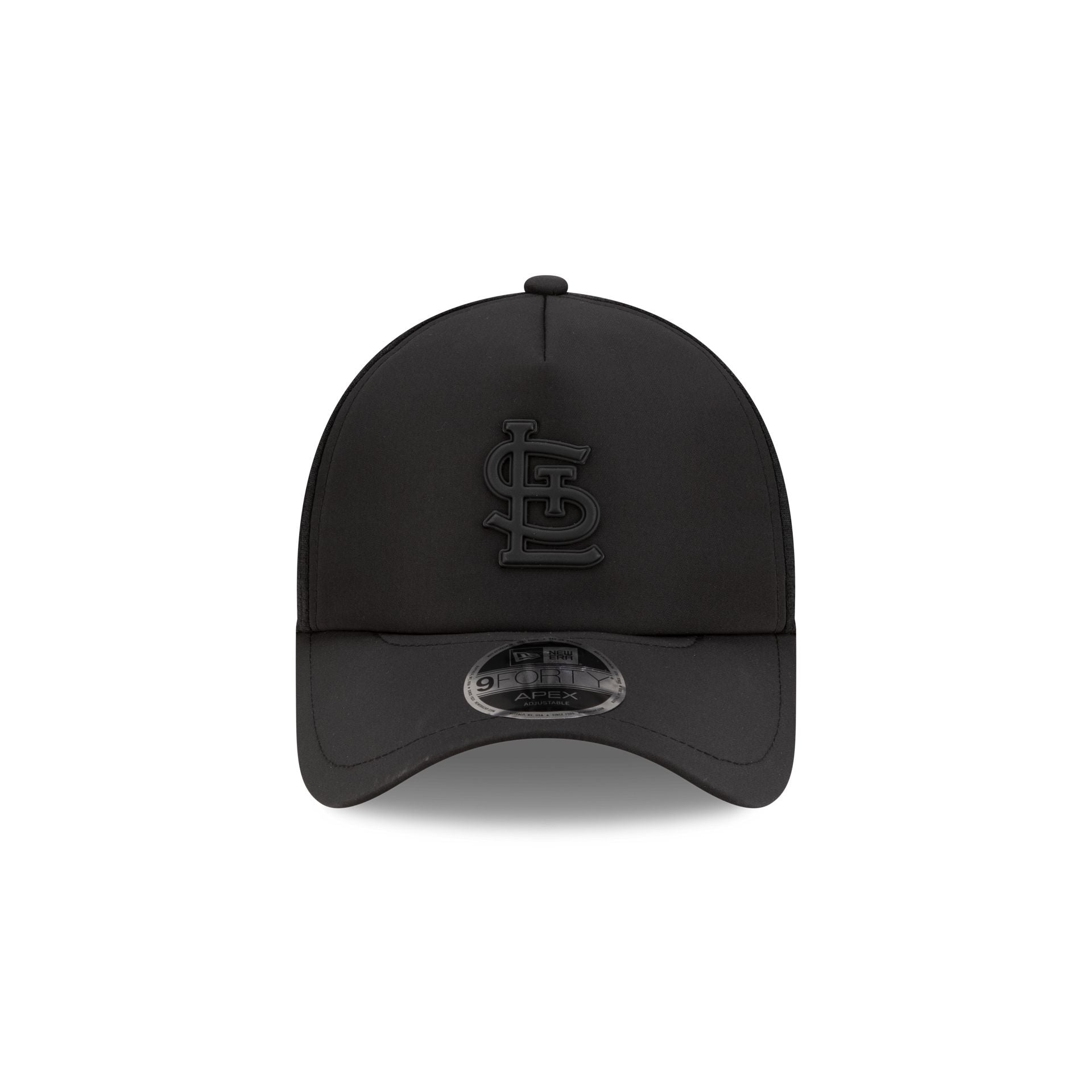 St. Louis Cardinals 2026 Batting Practice Black 9FORTY APEX Trucker Hat