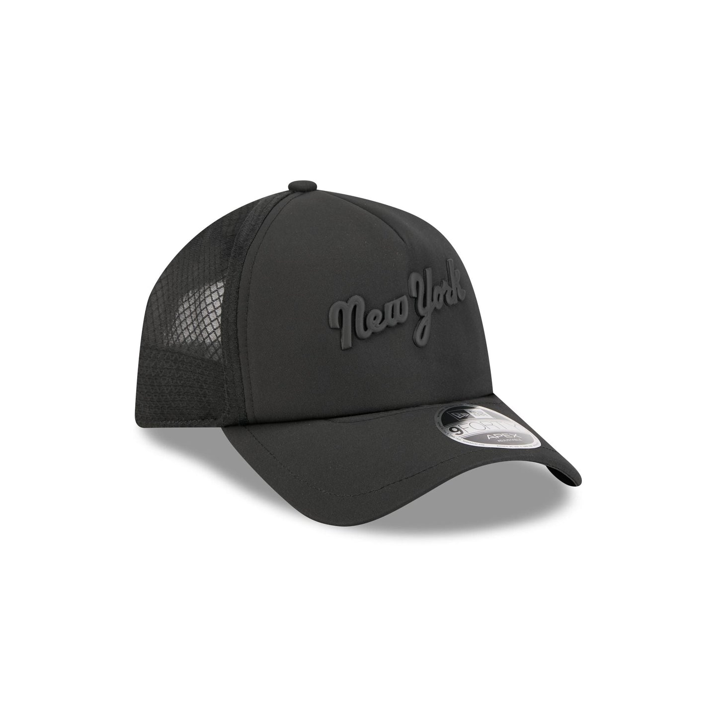 New York Mets 2026 Batting Practice Black 9FORTY APEX Trucker Hat