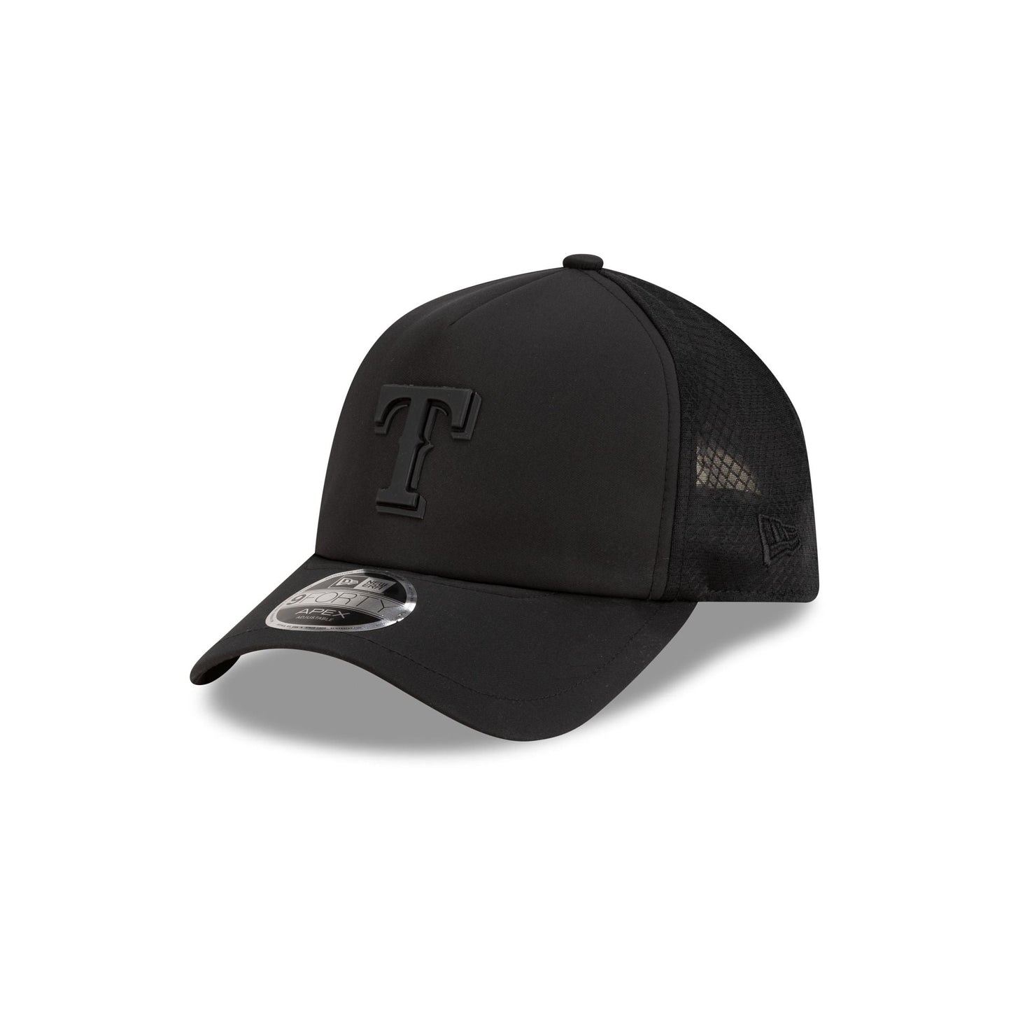 Texas Rangers 2026 Batting Practice Black 9FORTY APEX Trucker Hat