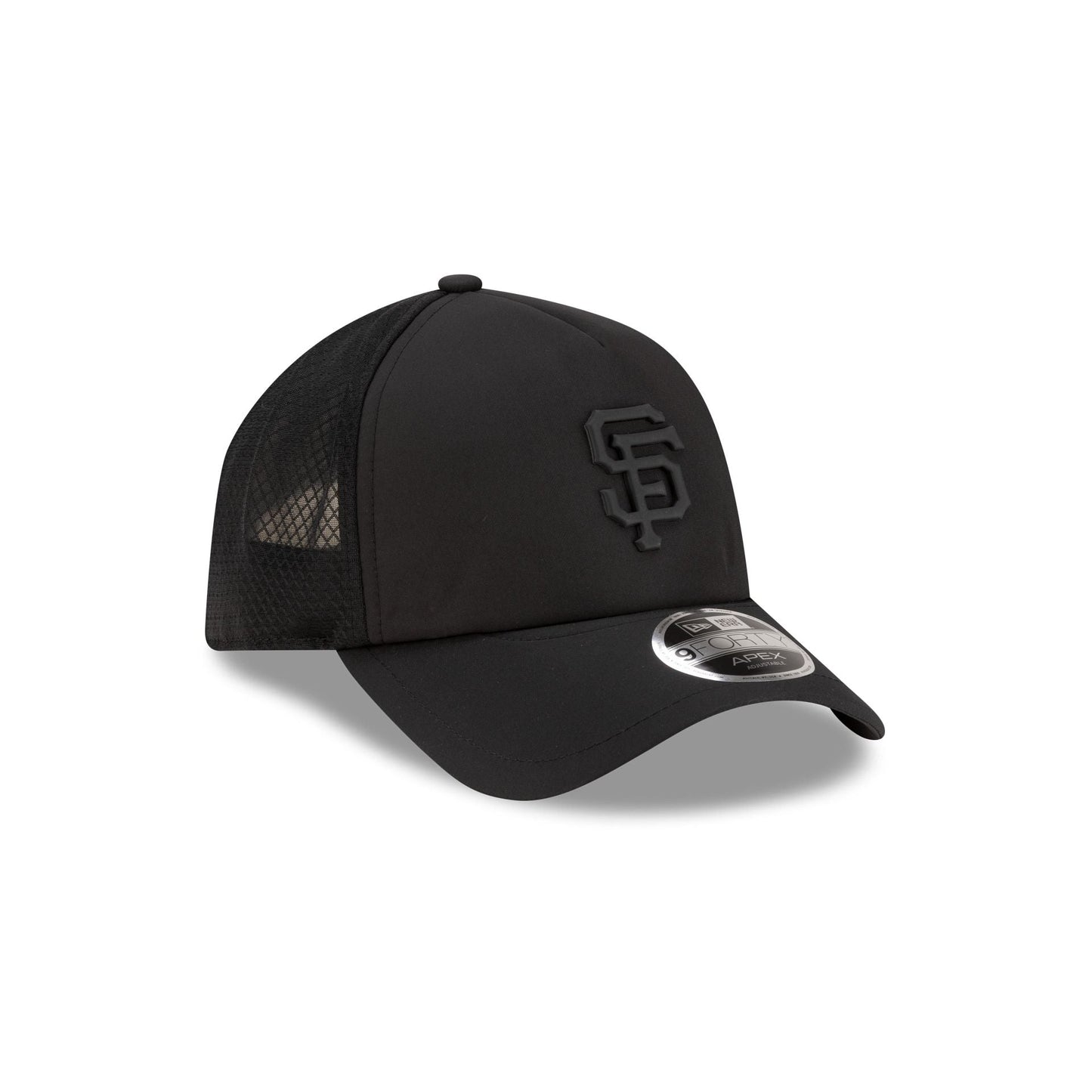 San Francisco Giants 2026 Batting Practice Black 9FORTY APEX Trucker Hat