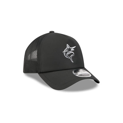 Miami Marlins 2026 Batting Practice Alt Marlin 9FORTY APEX Trucker Hat