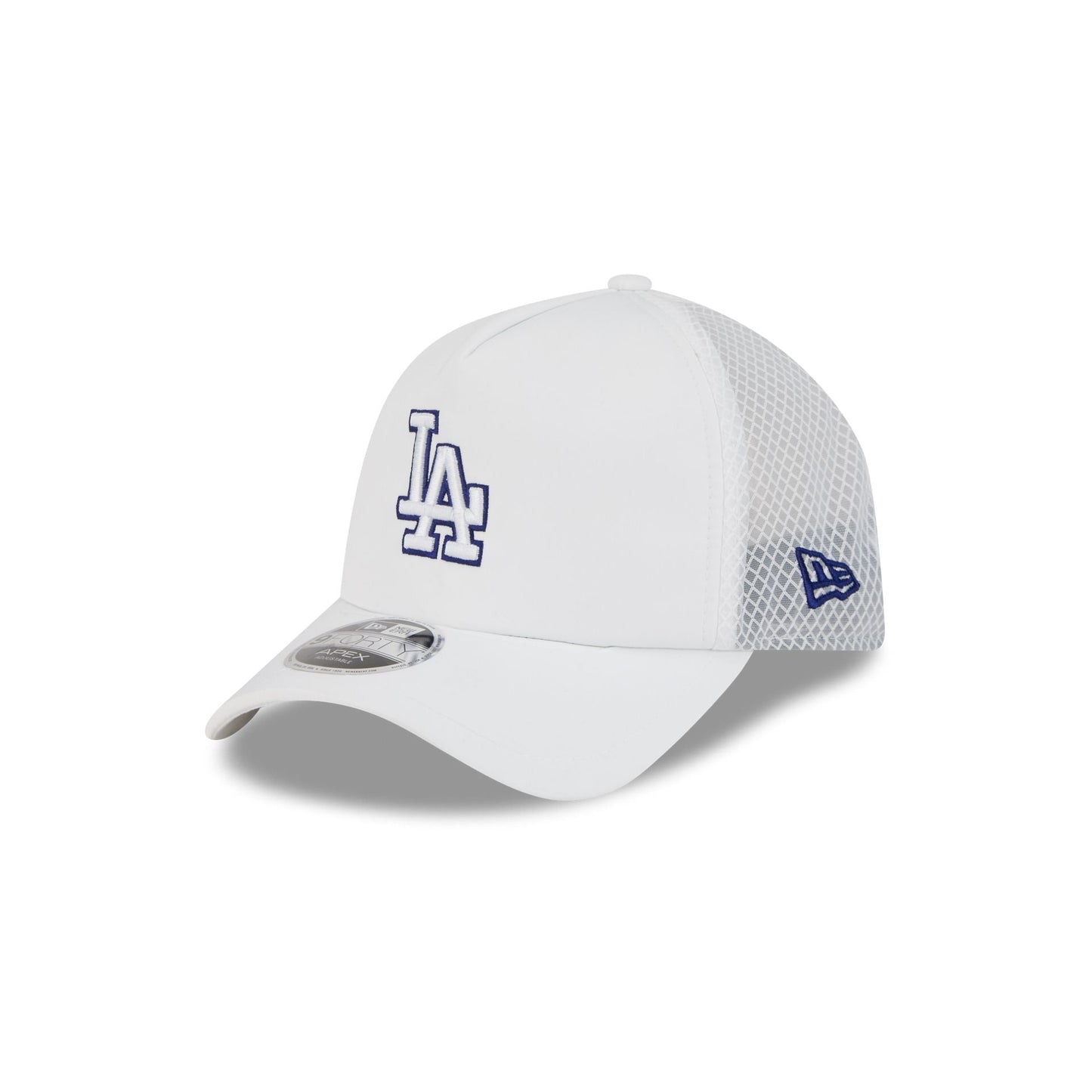 Los Angeles Dodgers 2026 Batting Practice White 9FORTY APEX Trucker Hat