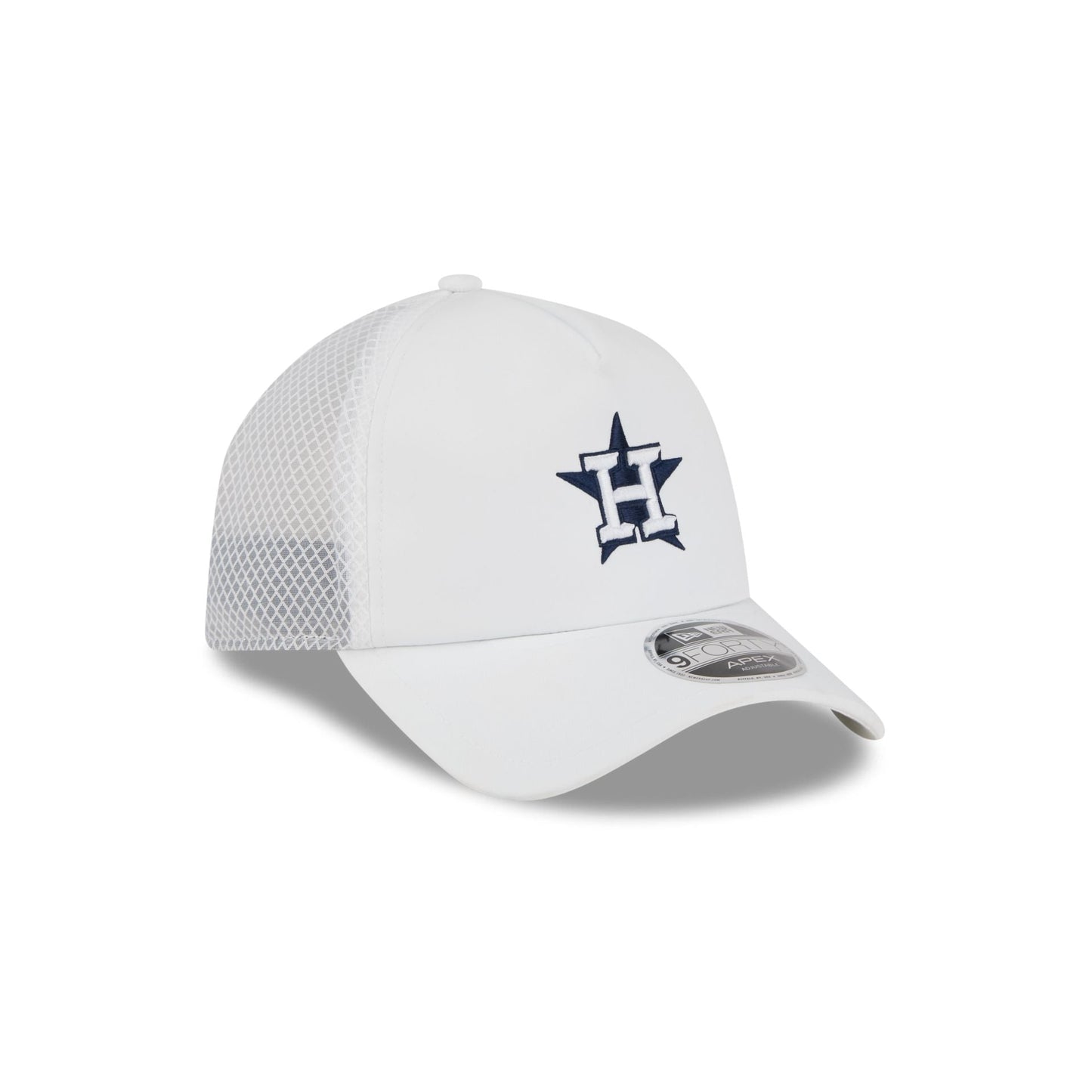 Houston Astros 2026 Batting Practice White 9FORTY APEX Trucker Hat