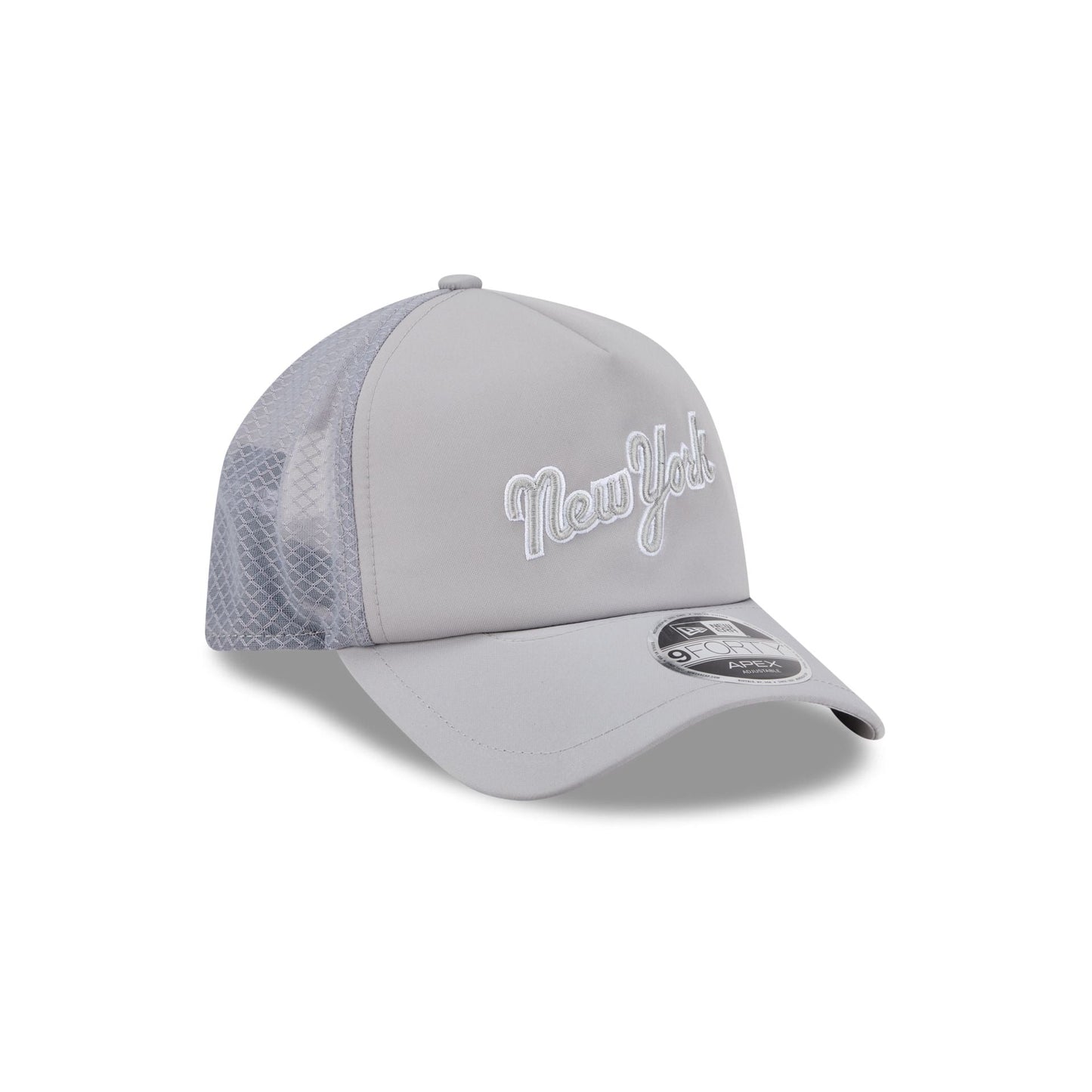 New York Mets 2026 Batting Practice Gray 9FORTY APEX Trucker Hat