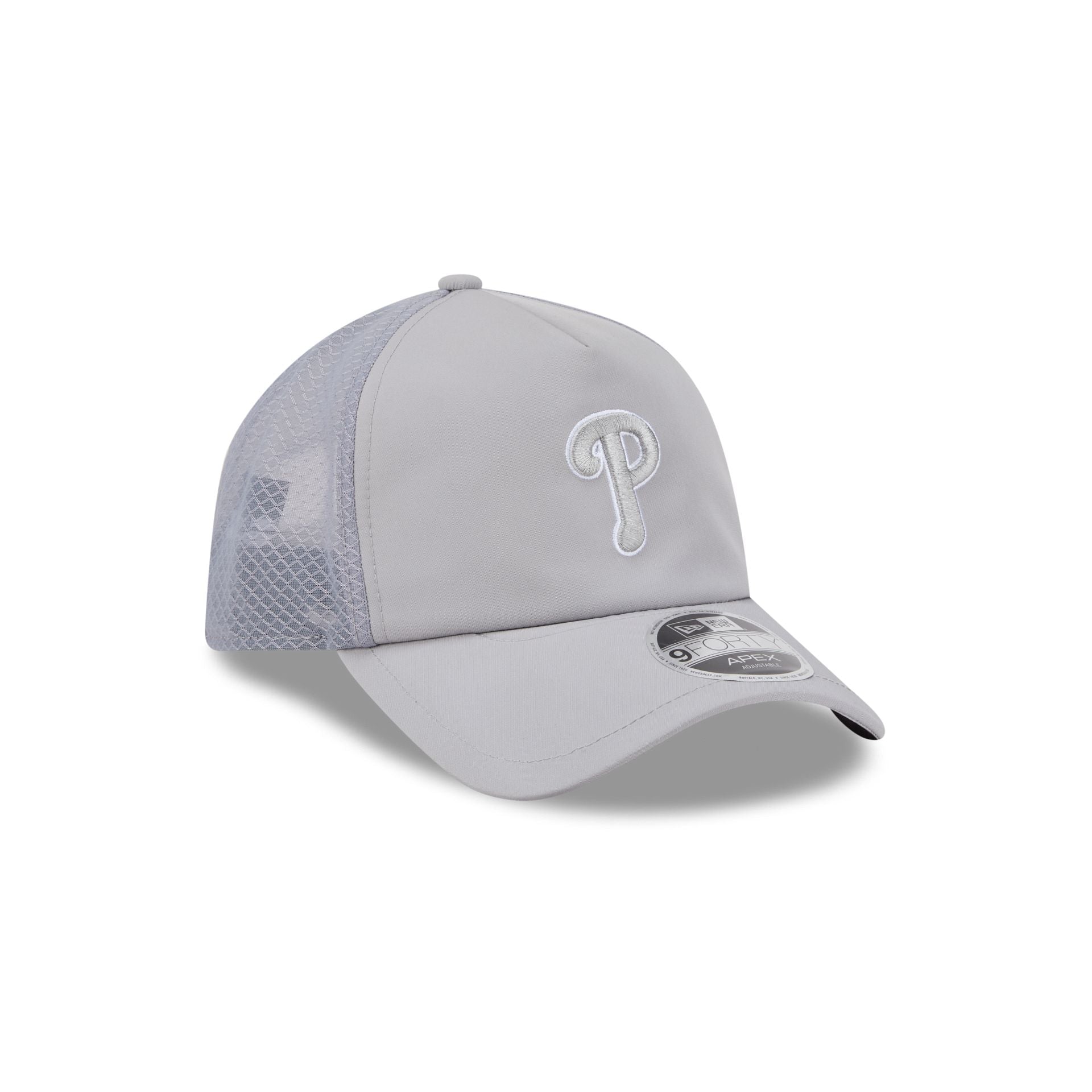 Philadelphia Phillies 2026 Batting Practice Gray 9FORTY APEX Trucker Hat