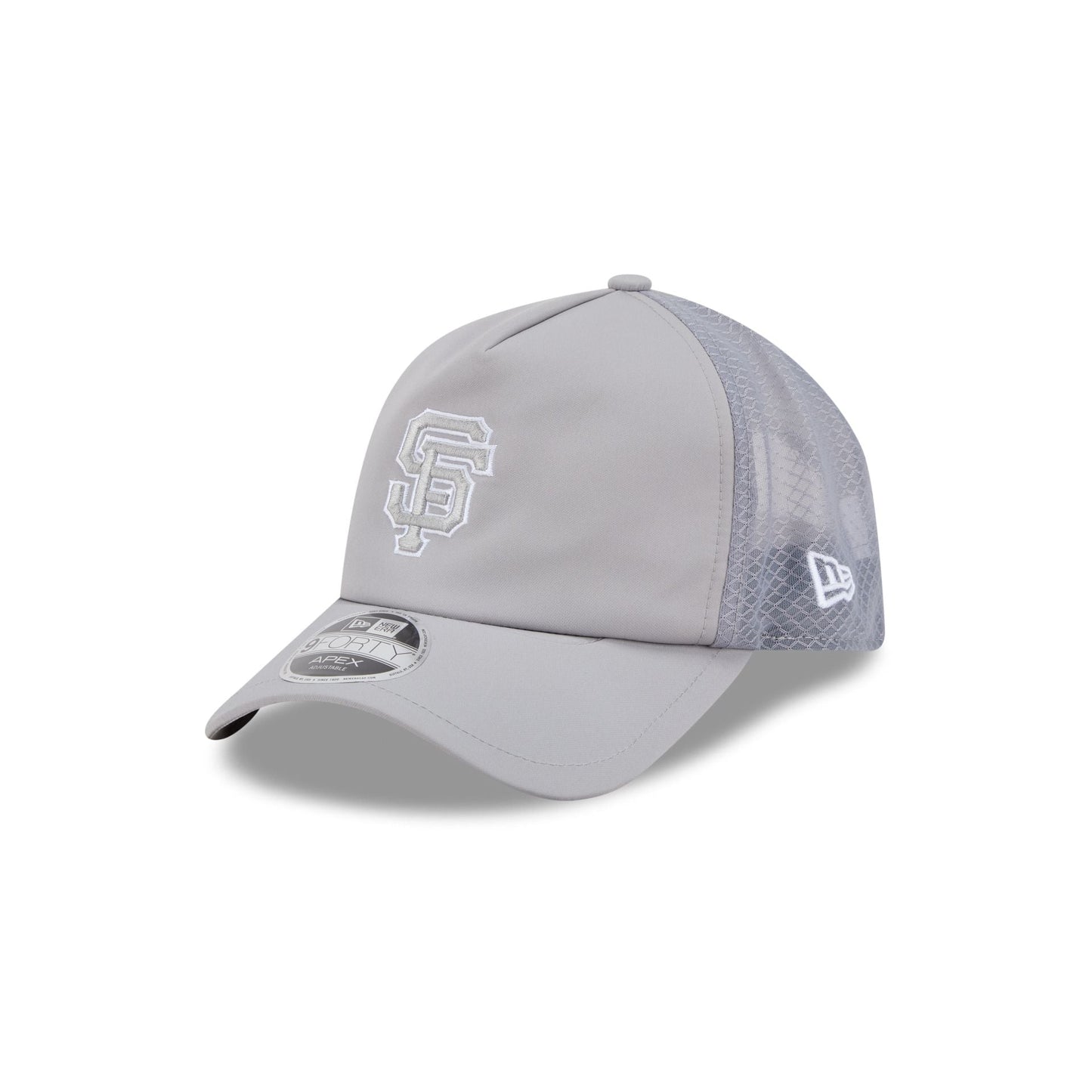 San Francisco Giants 2026 Batting Practice Gray 9FORTY APEX Trucker Hat