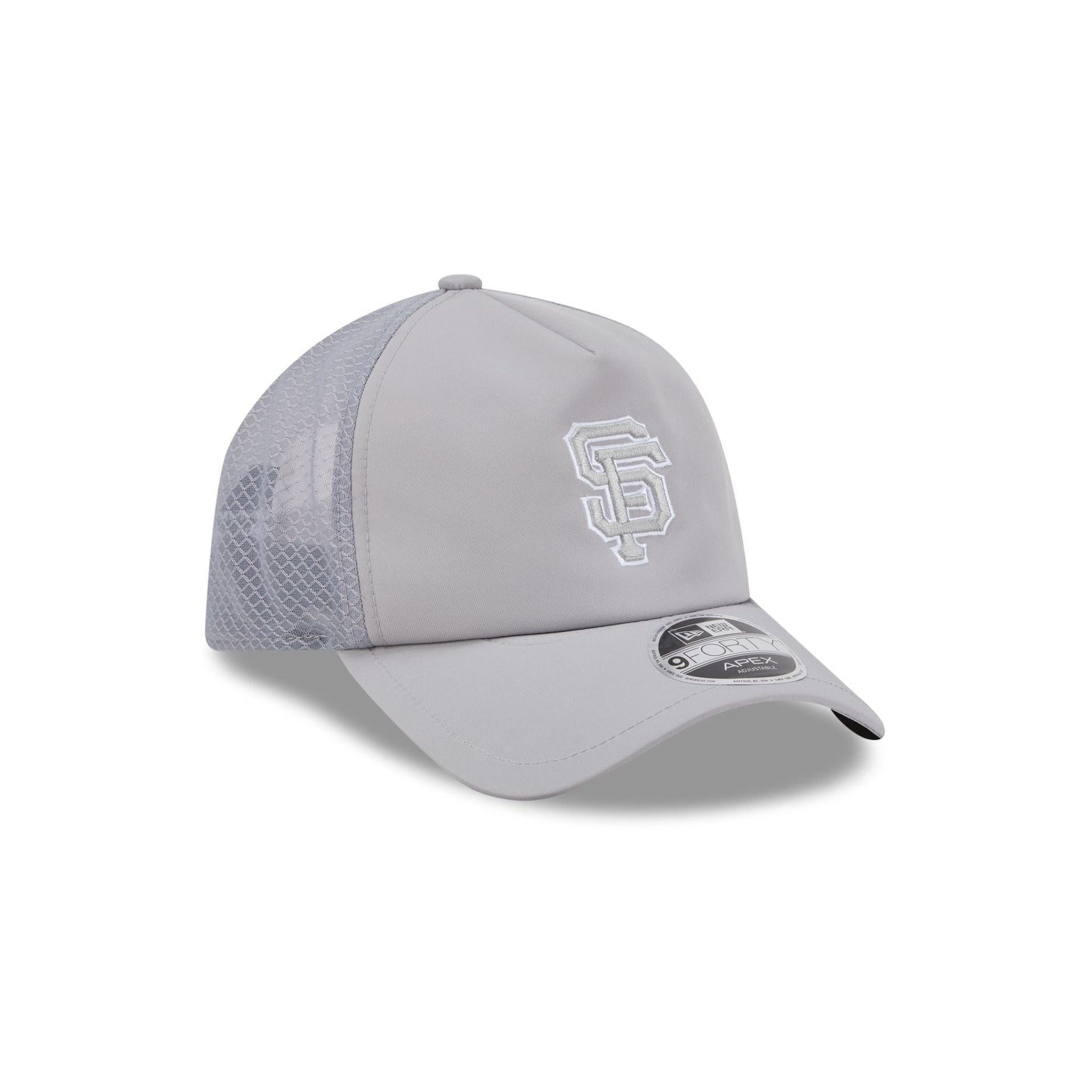 San Francisco Giants 2026 Batting Practice Gray 9FORTY APEX Trucker Hat