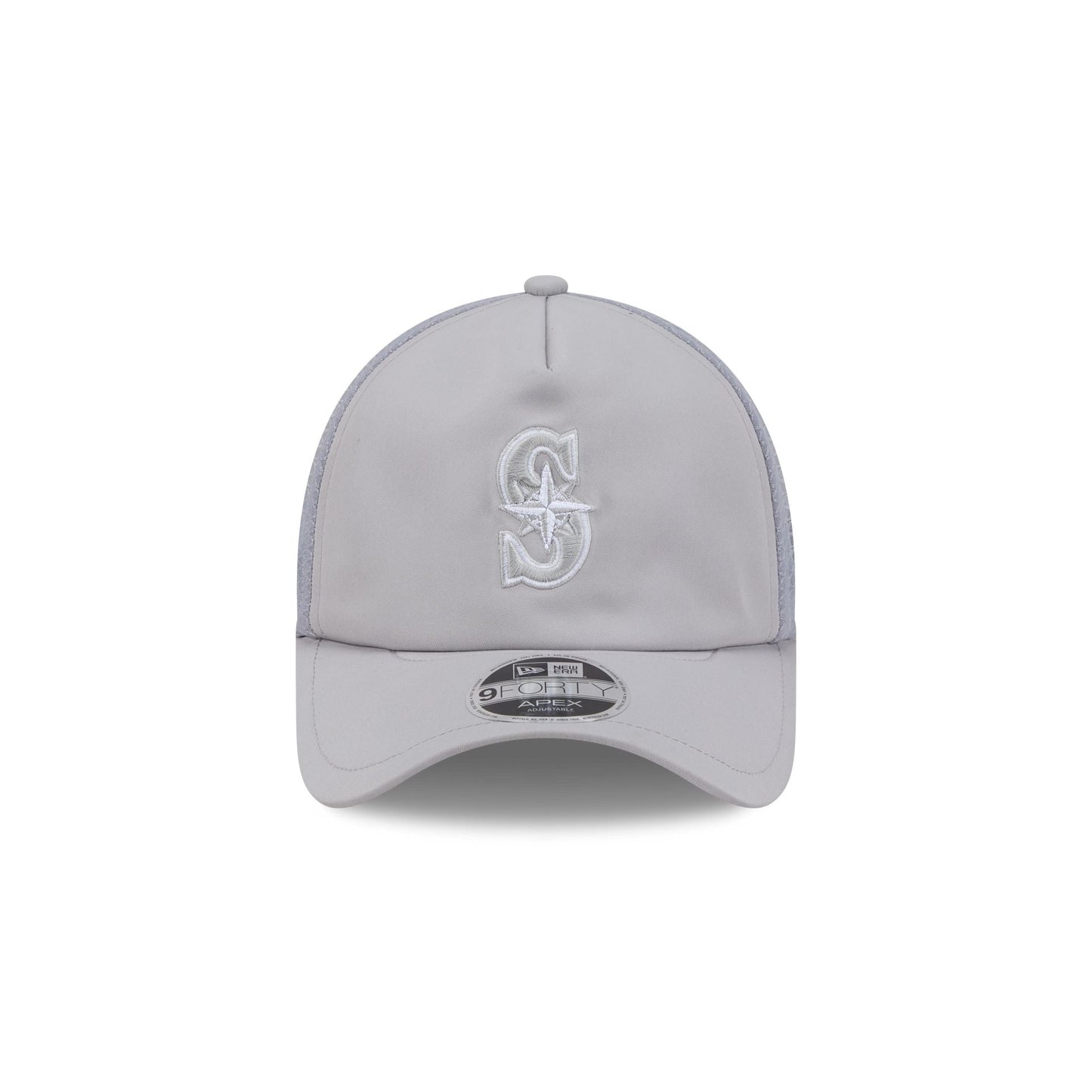 Seattle Mariners 2026 Batting Practice Gray 9FORTY APEX Trucker Hat