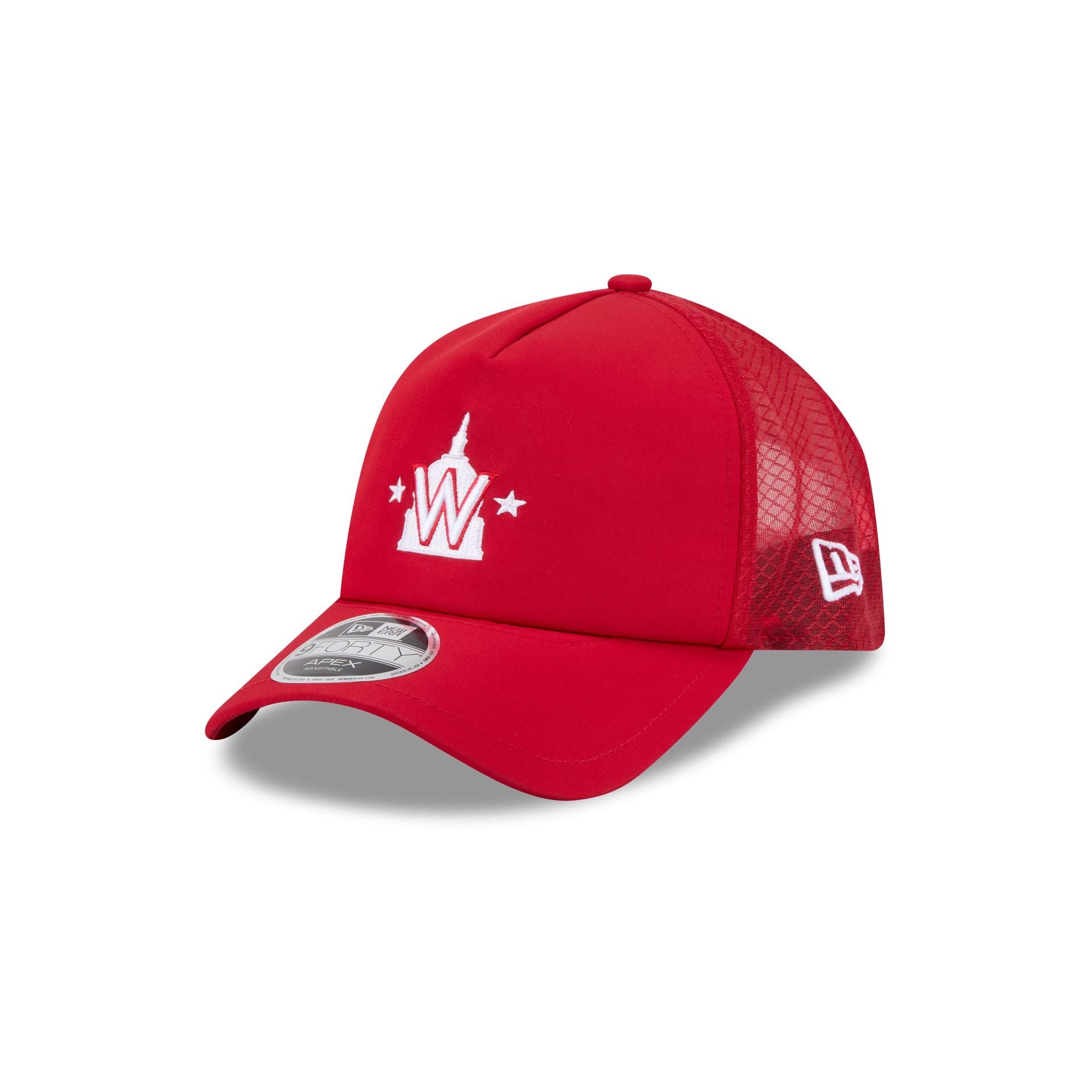 Washington Nationals 2026 Batting Practice Alt W 9FORTY APEX Trucker Hat