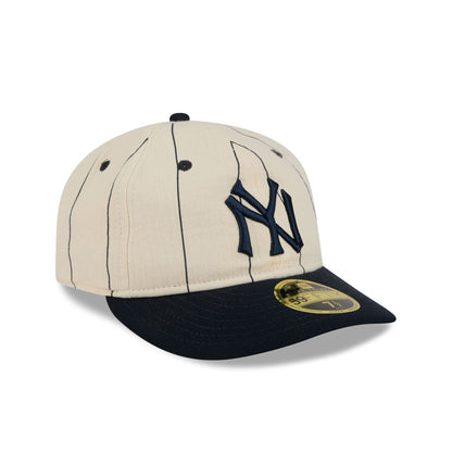 New York Yankees Linen Pinstripe Retro Crown 59FIFTY Fitted Hat