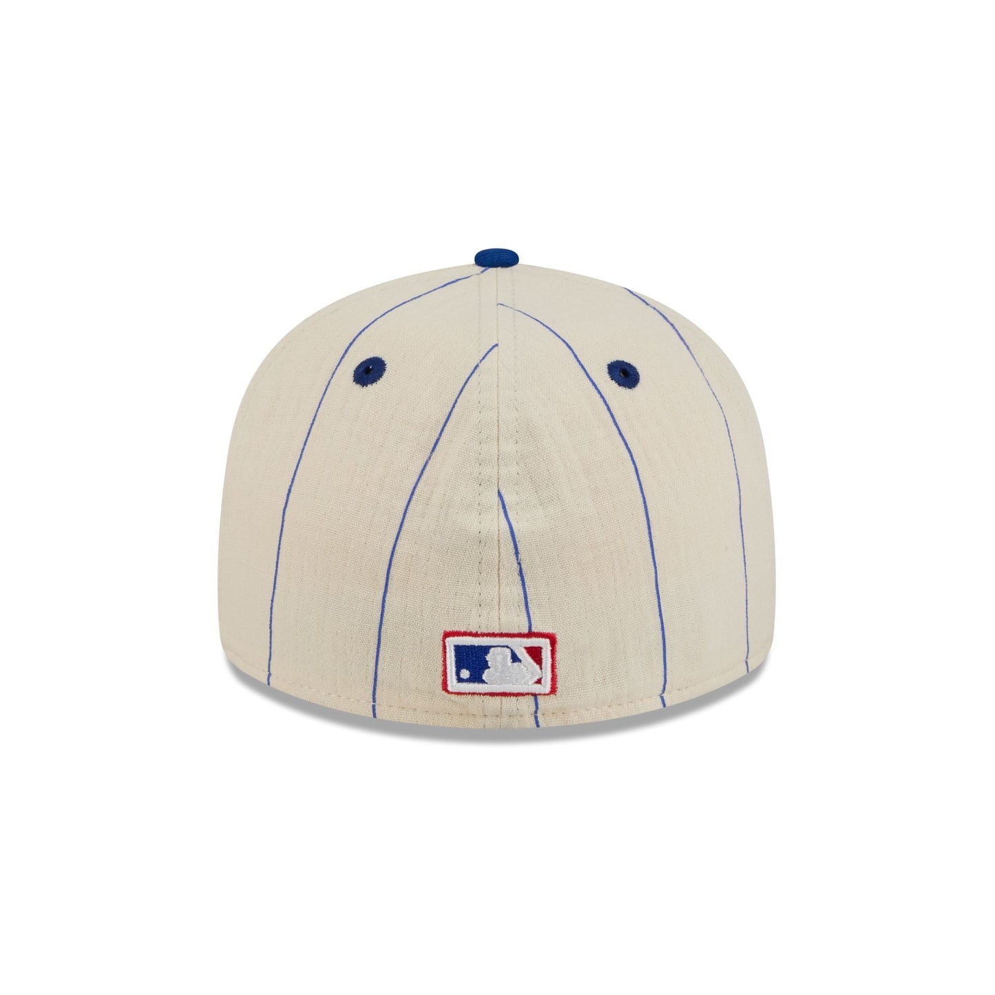 Atlanta Braves Linen Pinstripe Retro Crown 59FIFTY Fitted Hat