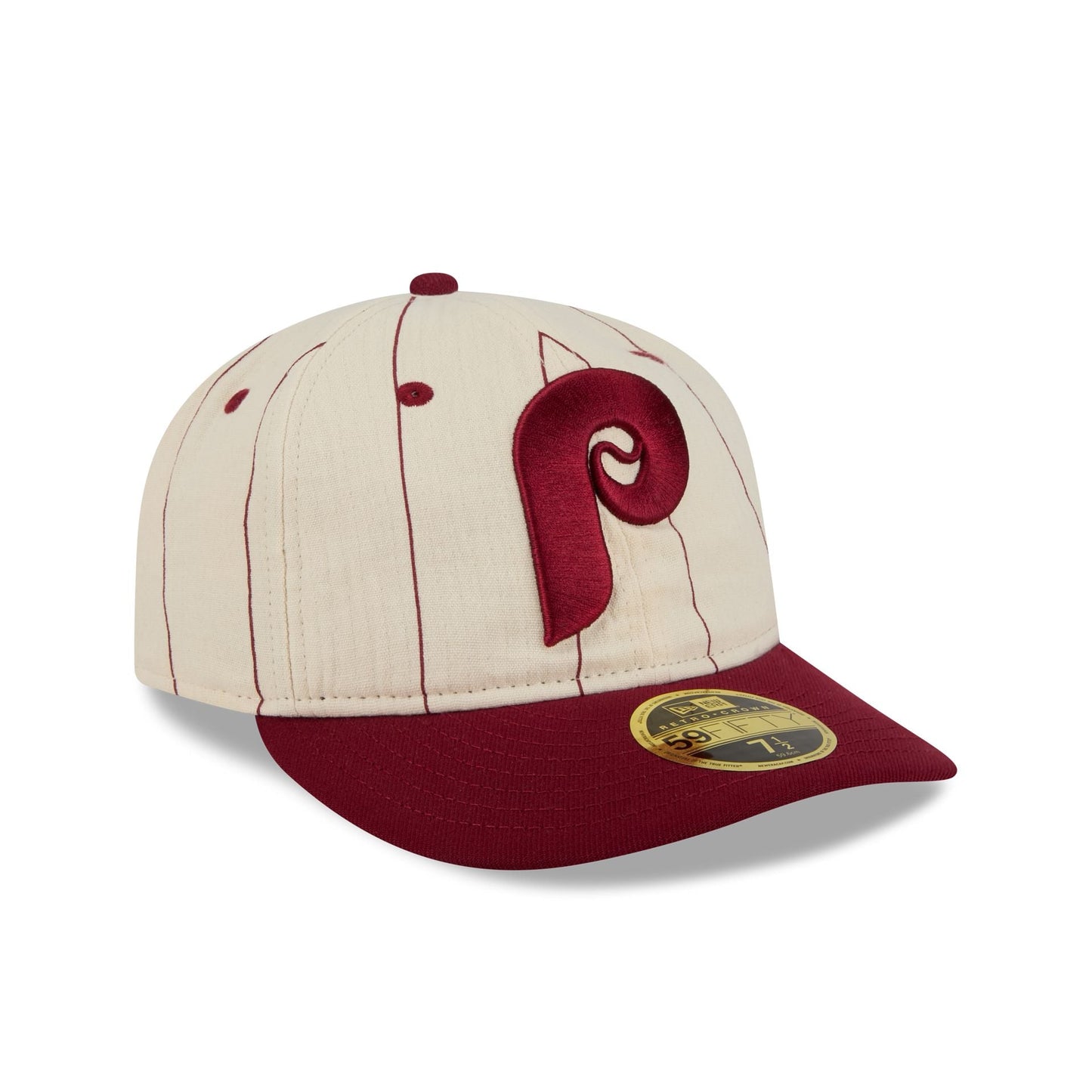 Philadelphia Phillies Linen Pinstripe Retro Crown 59FIFTY Fitted Hat