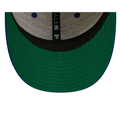 Texas Rangers Linen Pinstripe Retro Crown 59FIFTY Fitted Hat