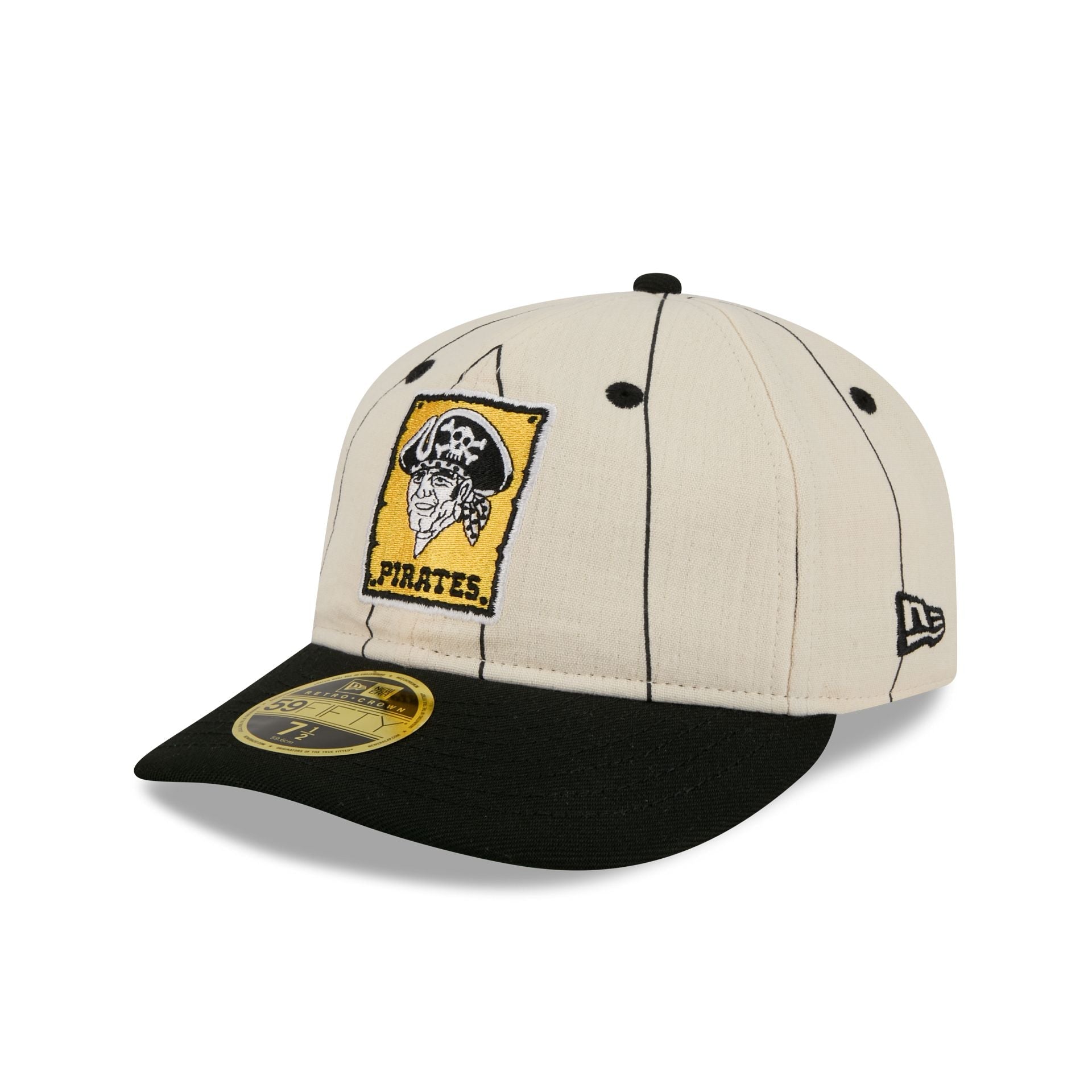 Pittsburgh Pirates Linen Pinstripe Retro Crown 59FIFTY Fitted Hat