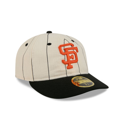 San Francisco Giants Linen Pinstripe Retro Crown 59FIFTY Fitted Hat