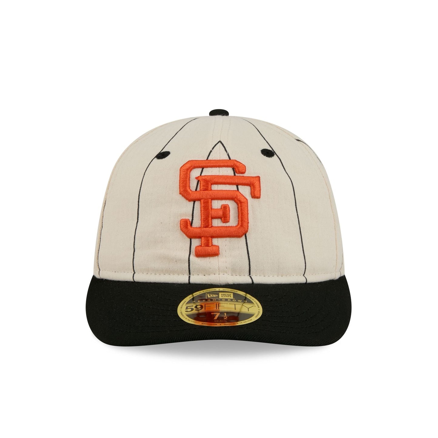 San Francisco Giants Linen Pinstripe Retro Crown 59FIFTY Fitted Hat