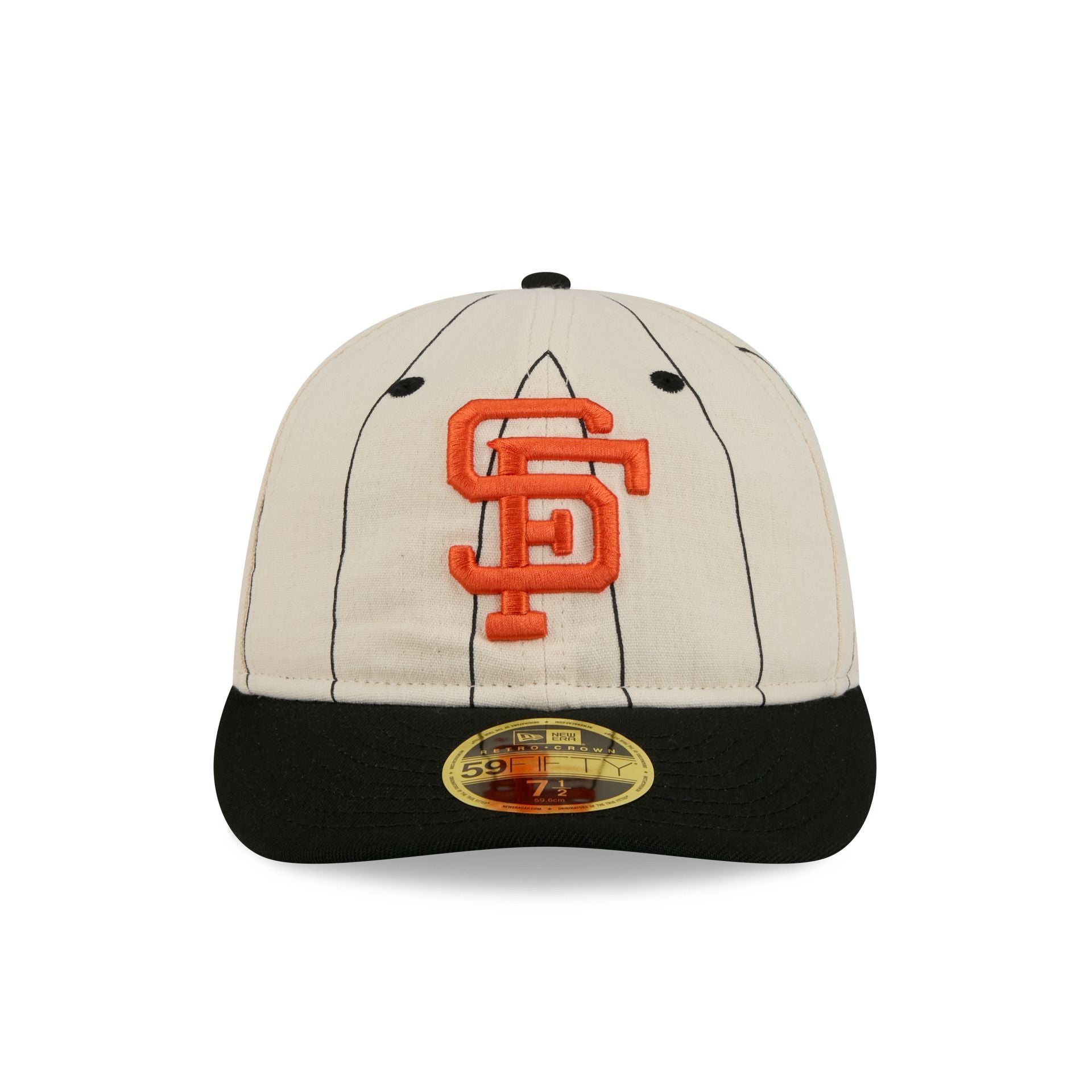 San Francisco Giants Linen Pinstripe Retro Crown 59FIFTY Fitted Hat