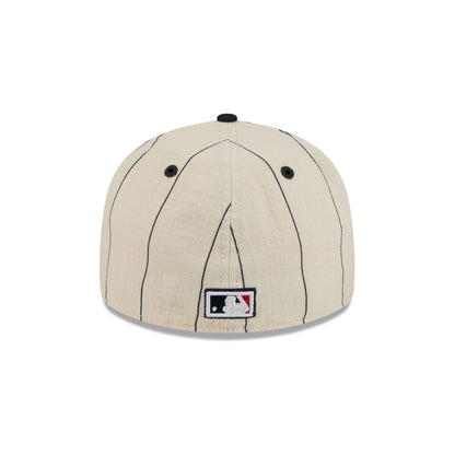 Boston Red Sox Linen Pinstripe Retro Crown 59FIFTY Fitted Hat