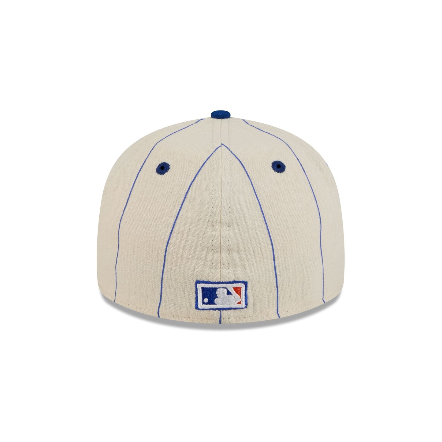 New York Mets Linen Pinstripe Retro Crown 59FIFTY Fitted Hat